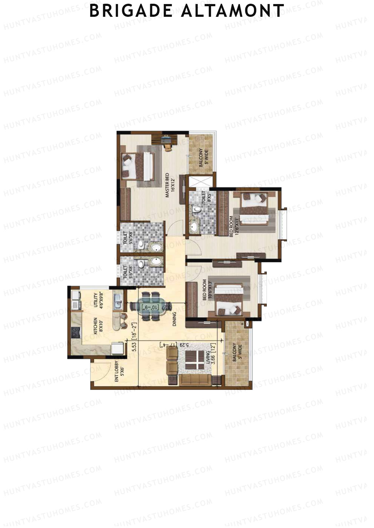 Brigade Altamont Wing A Unit 1 Floor Plan