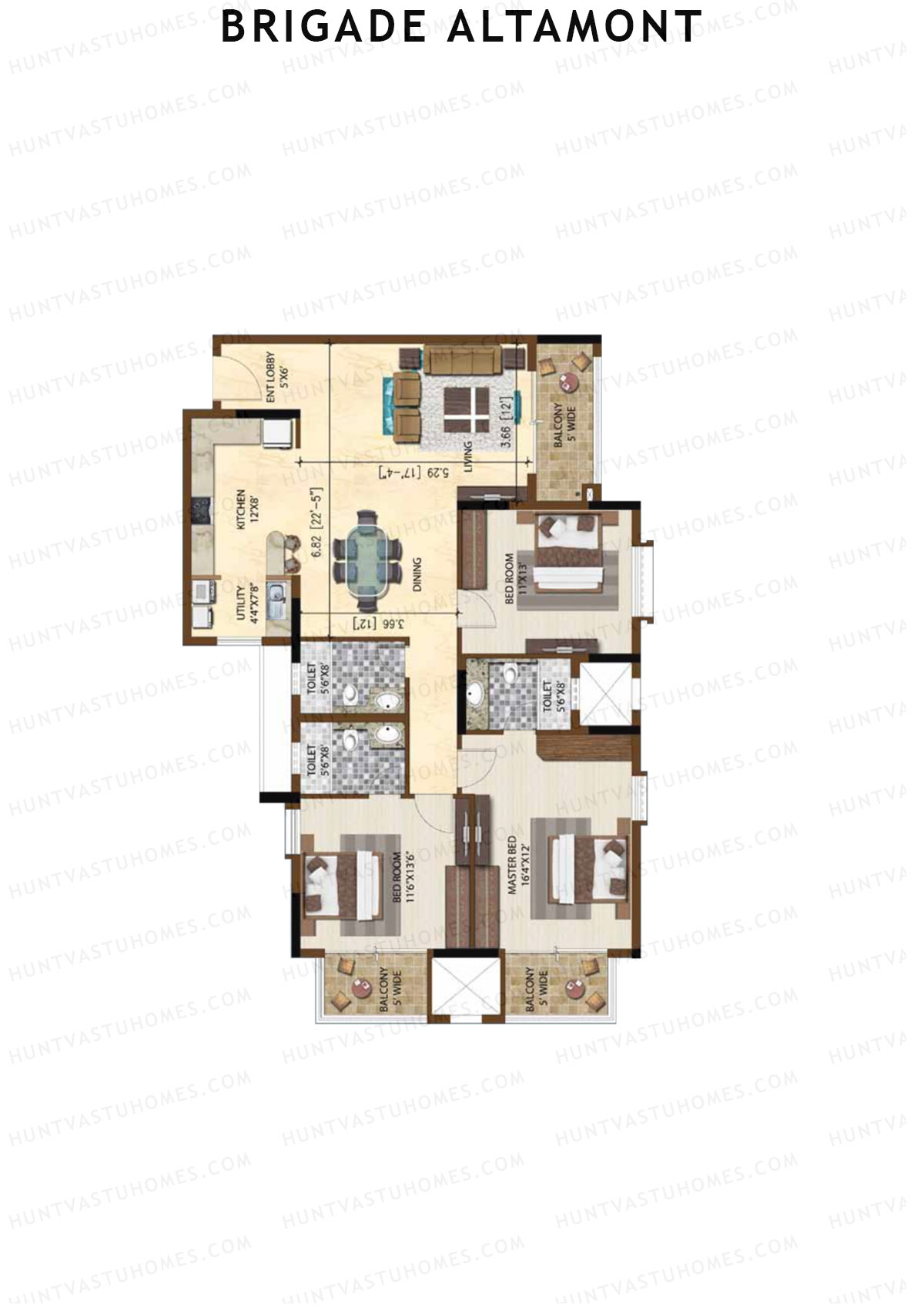 Brigade Altamont Wing A Unit 2 Floor Plan
