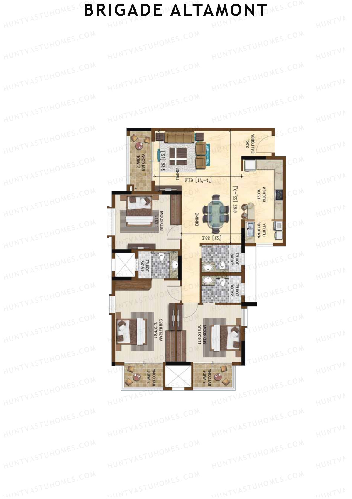 Brigade Altamont Wing A Unit 3 Floor Plan