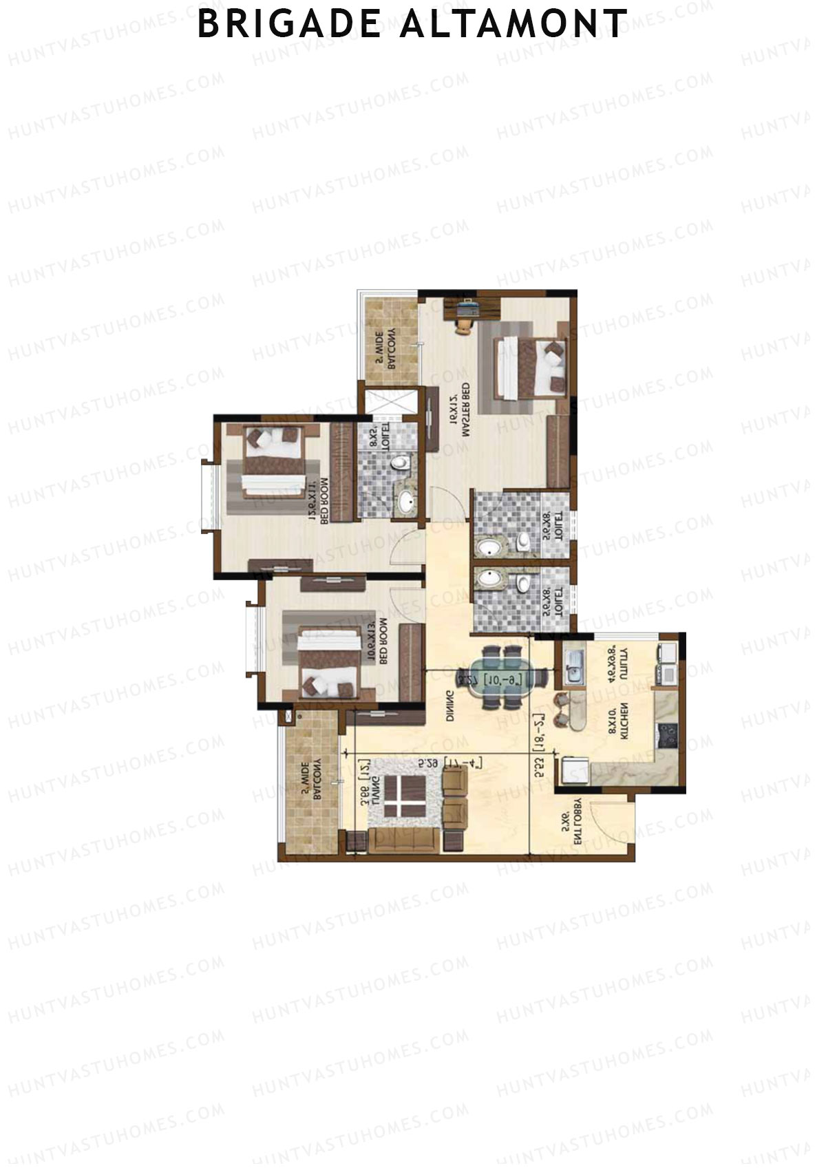 Brigade Altamont Wing A Unit 4 Floor Plan