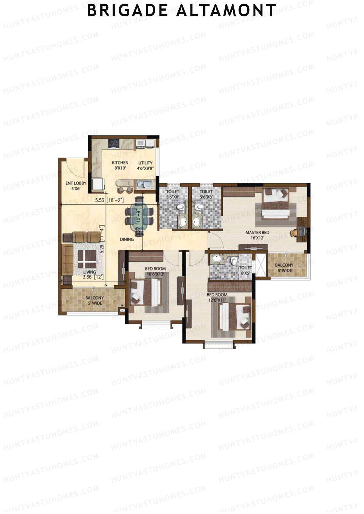 Brigade Altamont Wing A Unit 5 Floor Plan