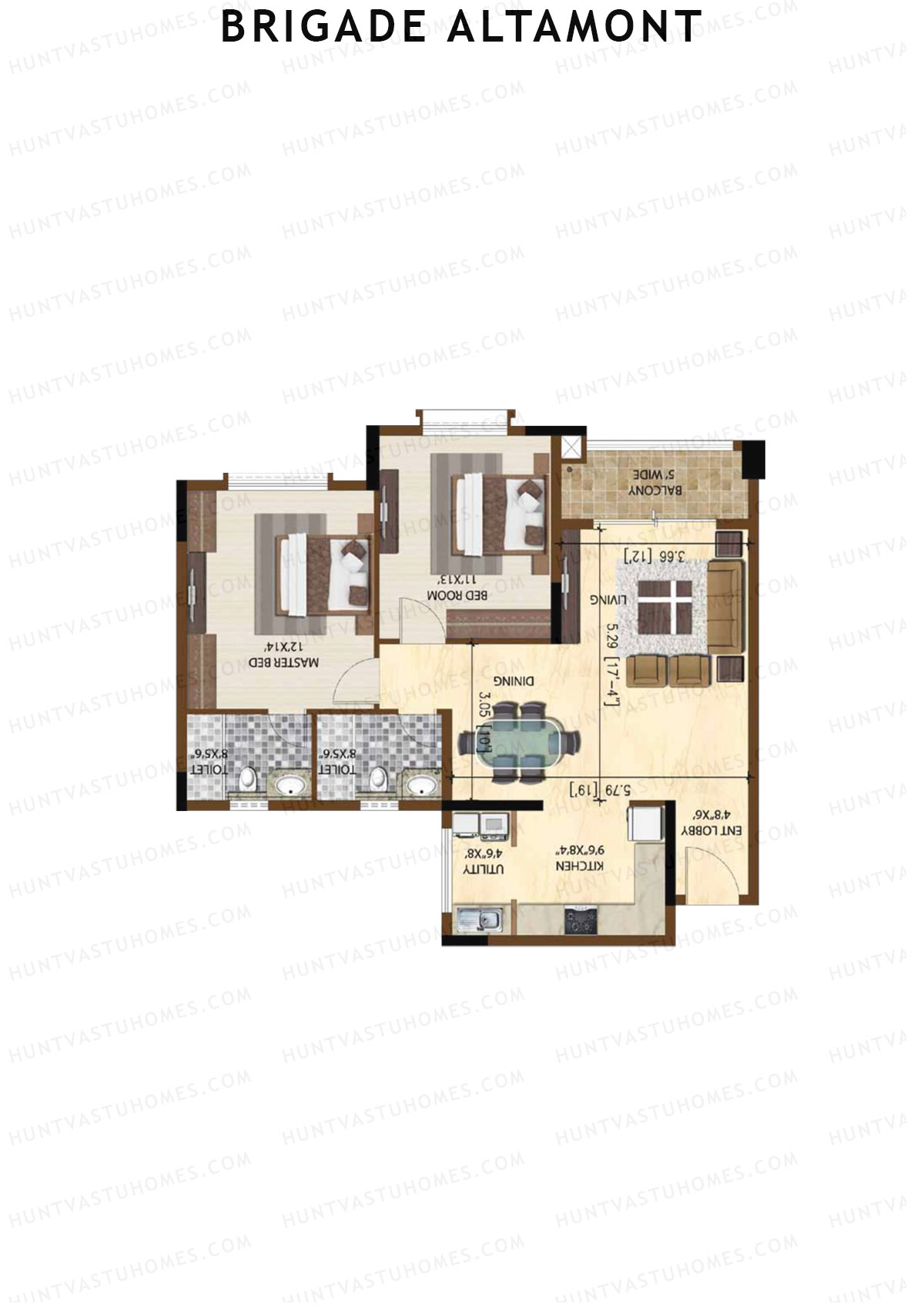 Brigade Altamont Wing A Unit 7 Floor Plan