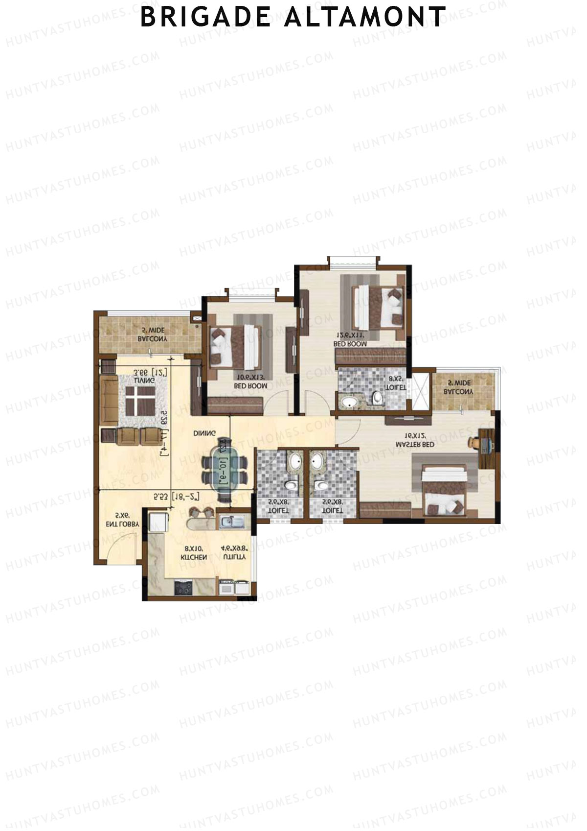 Brigade Altamont Wing A Unit 8 Floor Plan