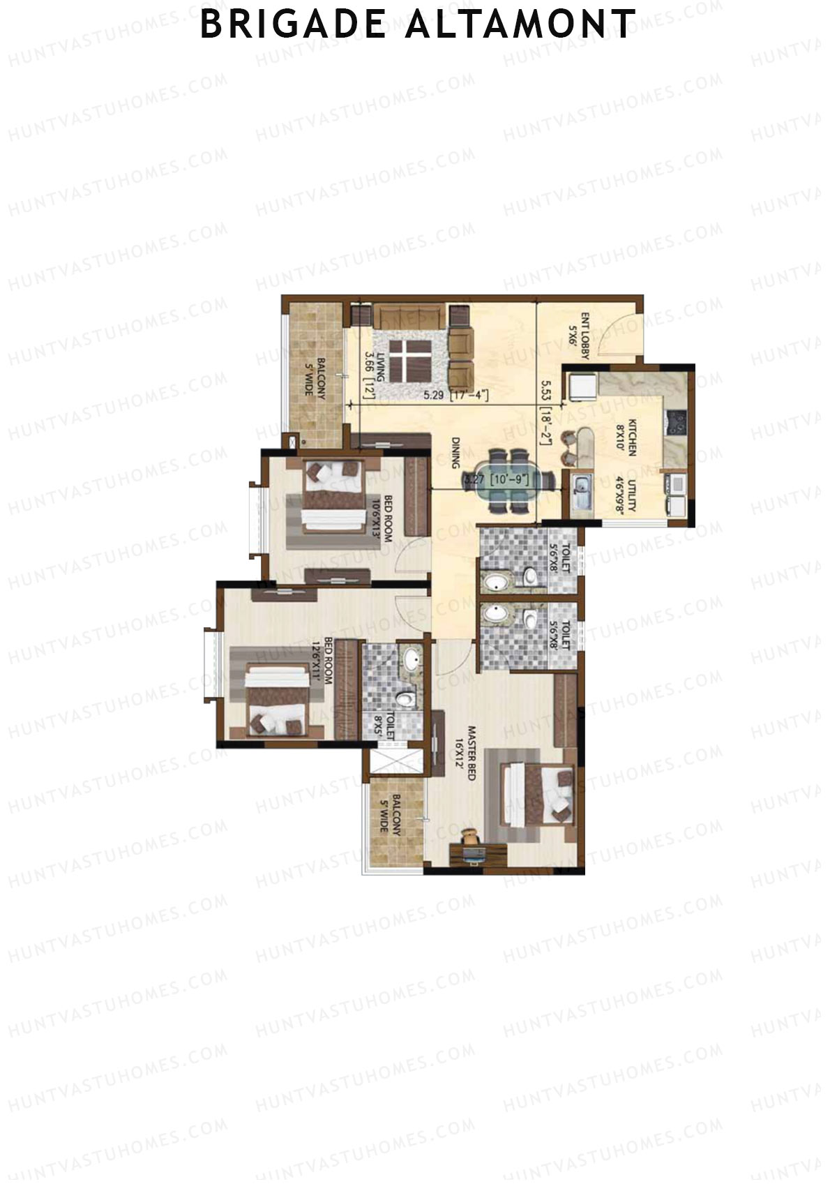Brigade Altamont Wing A Unit 9 Floor Plan