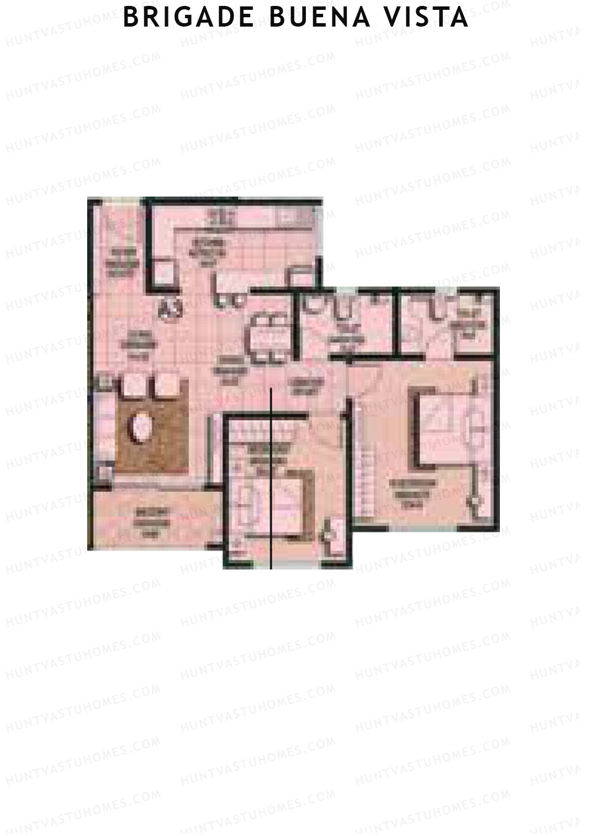 Brigade Buena Vista Tower C Unit 1 Floor Plan
