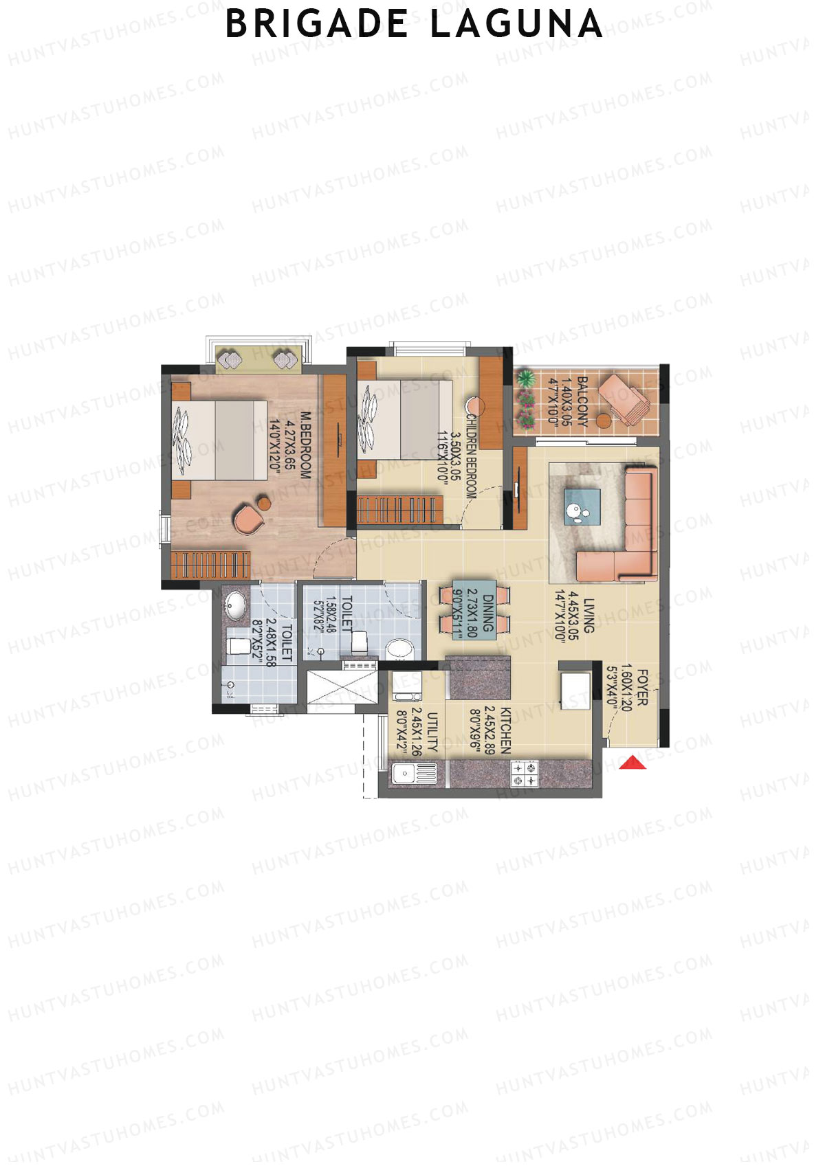 Brigade Laguna Block C Unit 10 Floor Plan