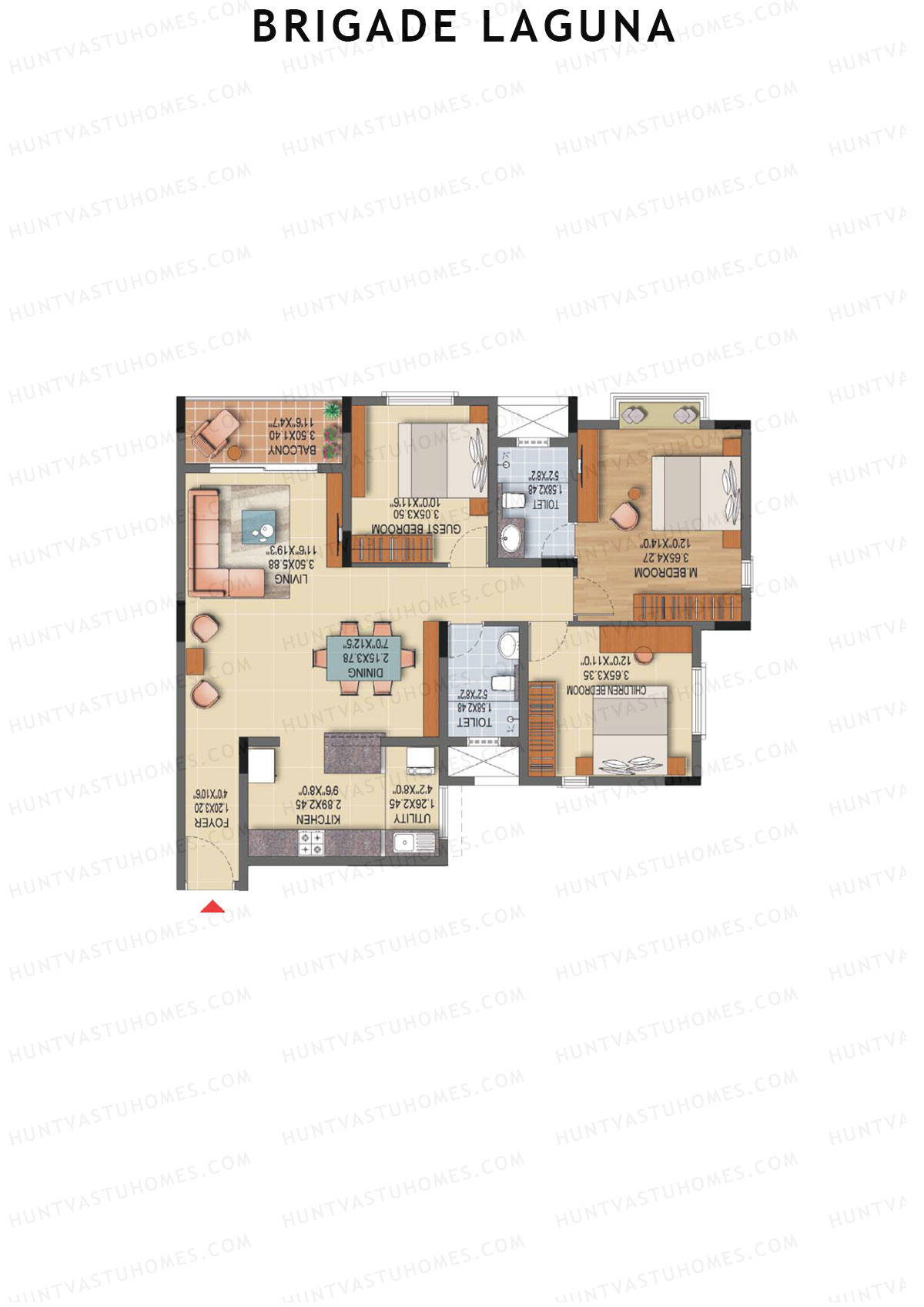 Brigade Laguna Block C Unit 11 Floor Plan