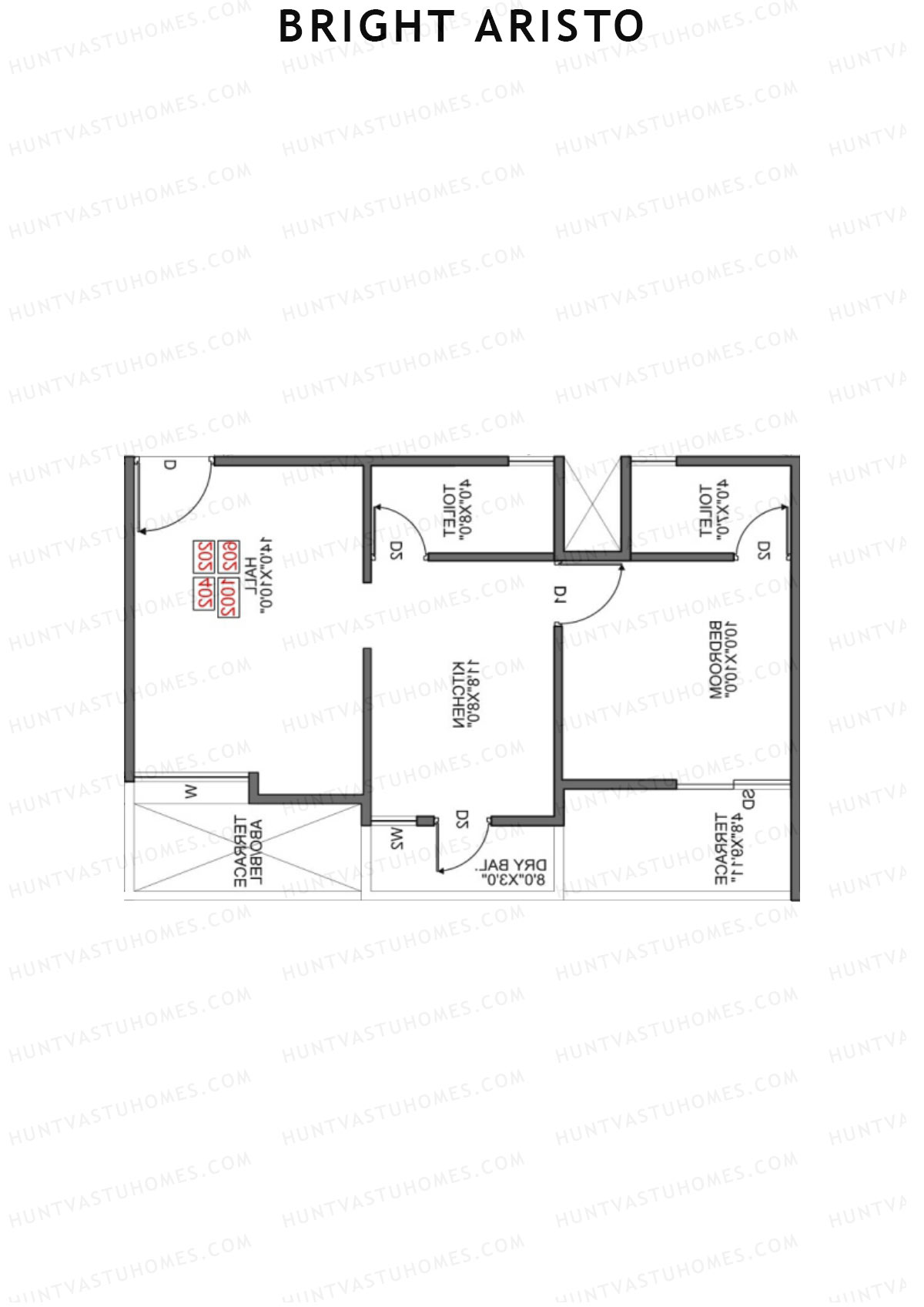 Bright Aristo Wing B Unit 7 Floor Plan