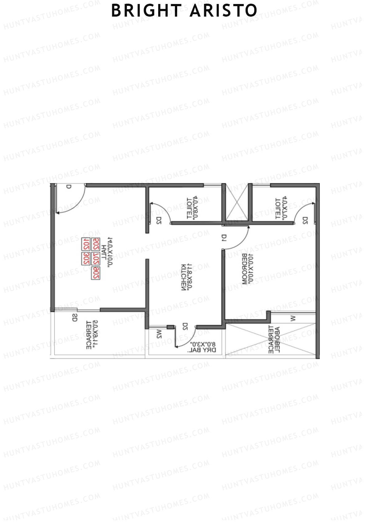 Bright Aristo Wing B Unit 7 Floor Plan