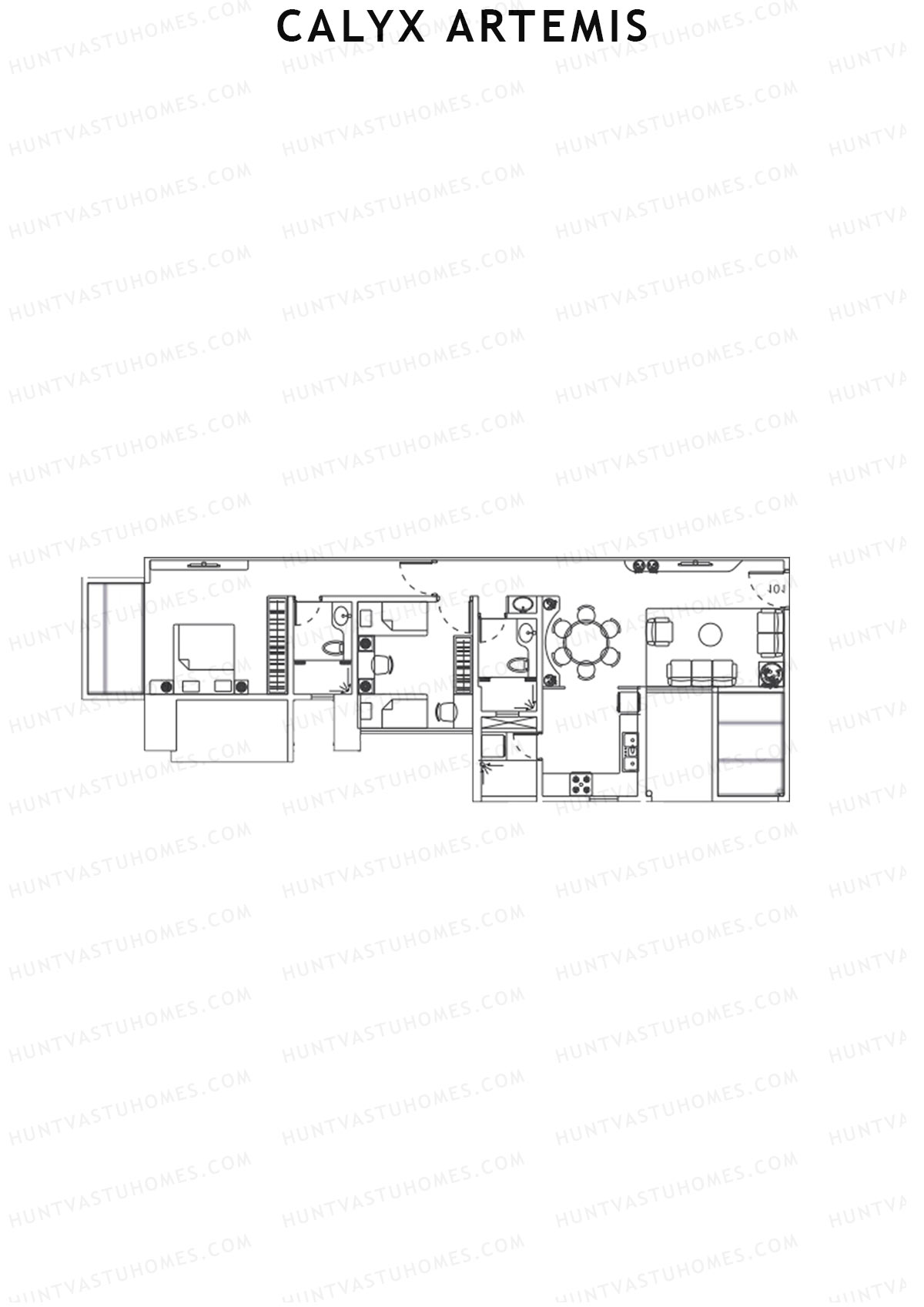 Calyx Artemis Wing A Unit 2 Floor Plan