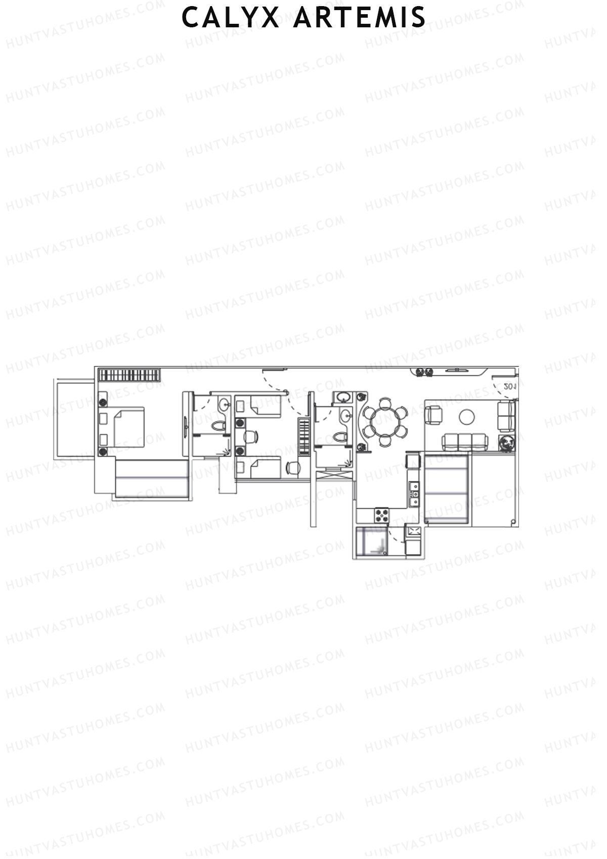 Calyx Artemis Wing A Unit 2 Floor Plan