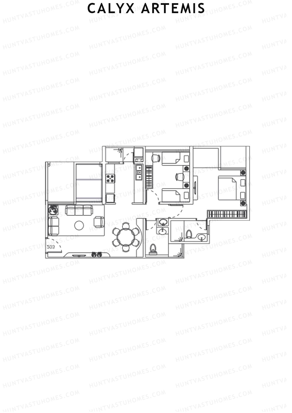 Calyx Artemis Wing A Unit 4 Floor Plan
