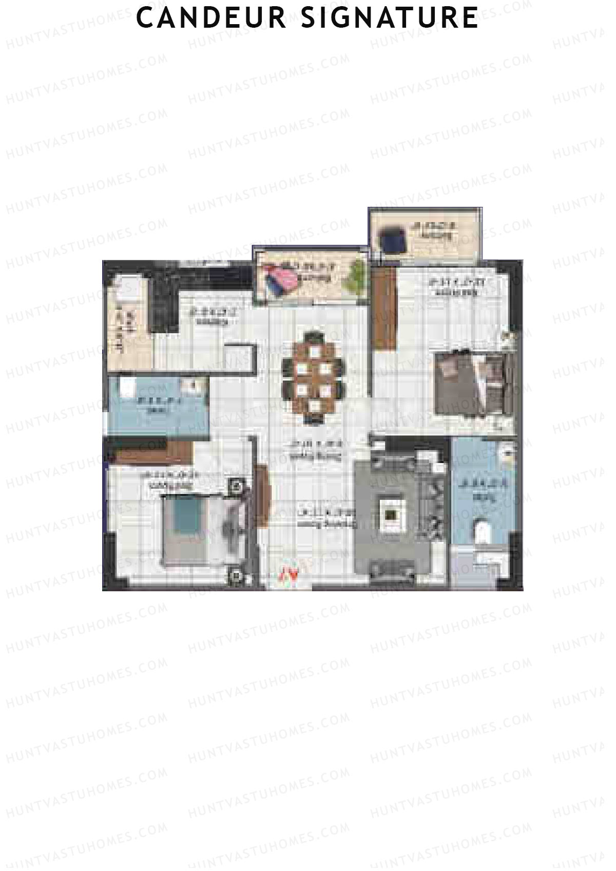 Candeur Signature Larimar E Unit 7 Floor Plan