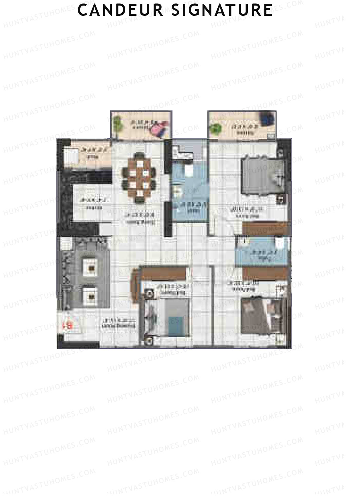 Candeur Signature Larimar F Unit 1 Floor Plan