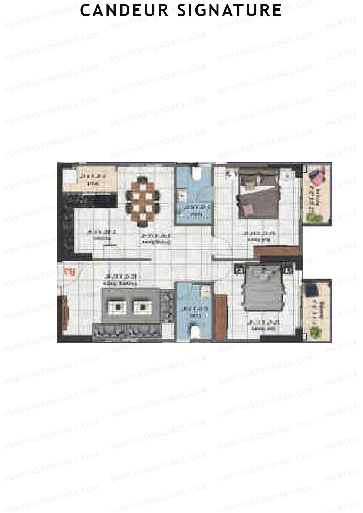Candeur Signature Larimar F Unit 3 Floor Plan