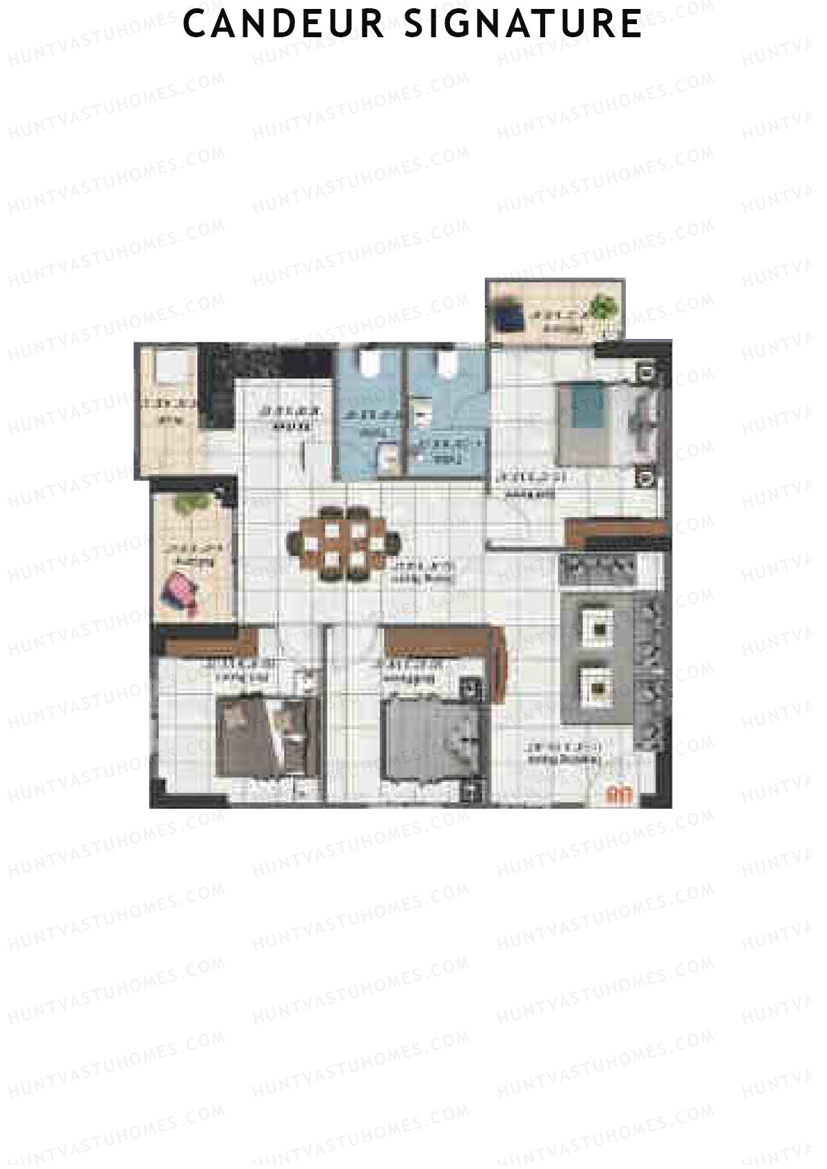 Candeur Signature Larimar F Unit 8 Floor Plan