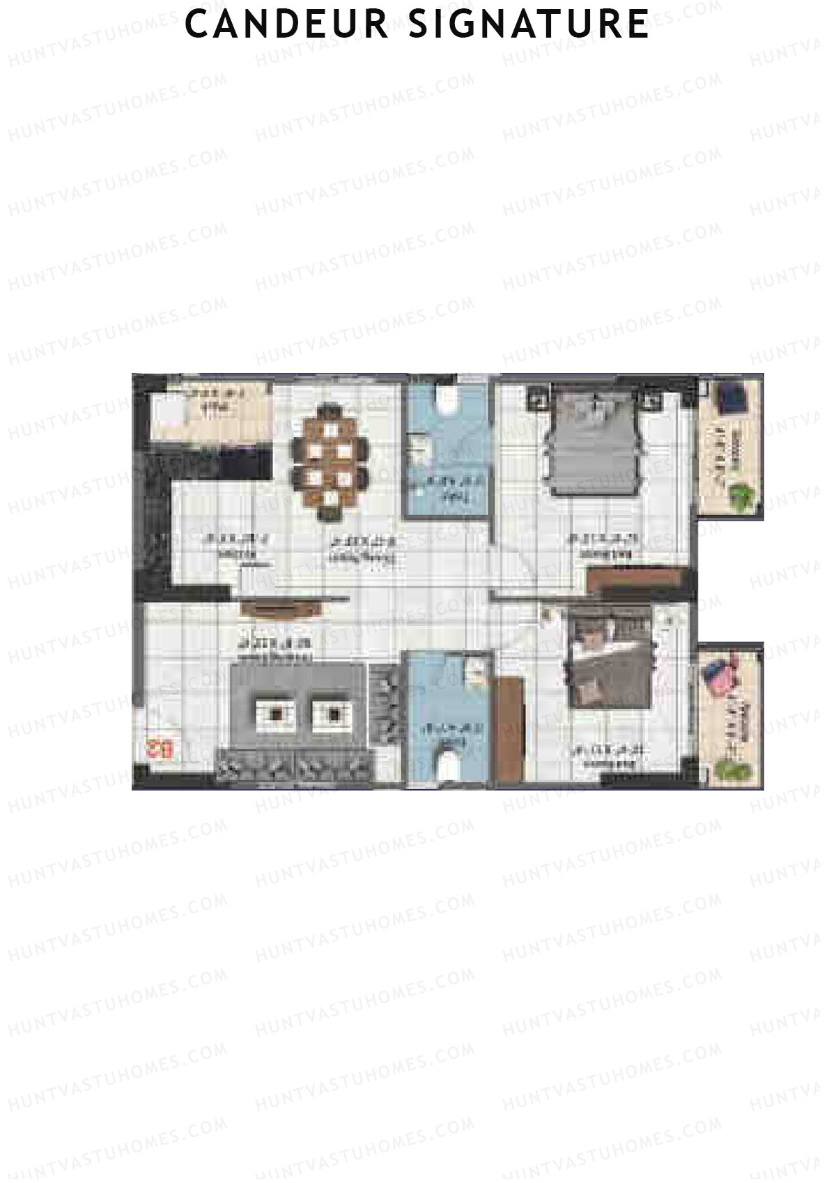 Candeur Signature Opal B Unit 2 Floor Plan