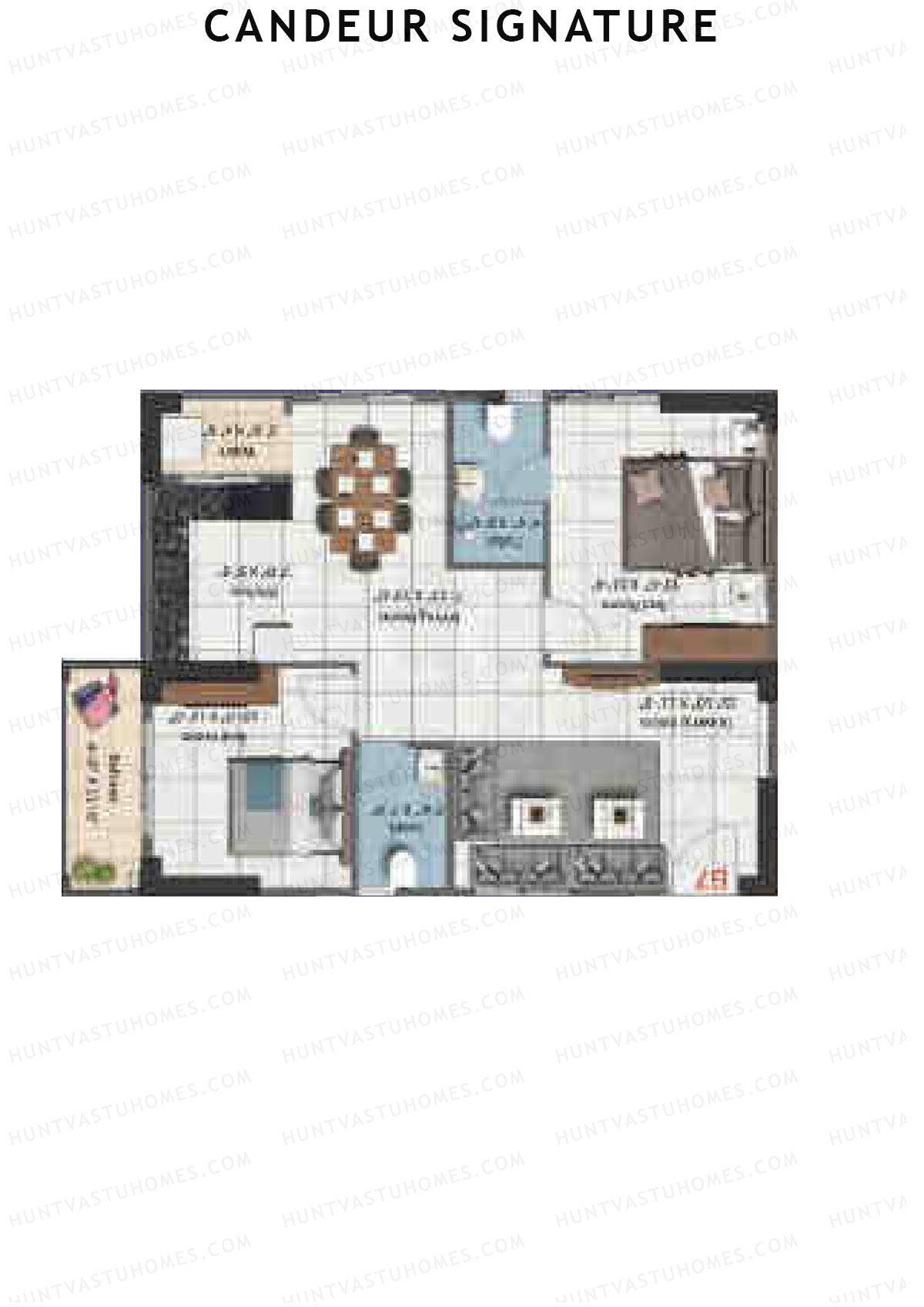 Candeur Signature Opal B Unit 6 Floor Plan