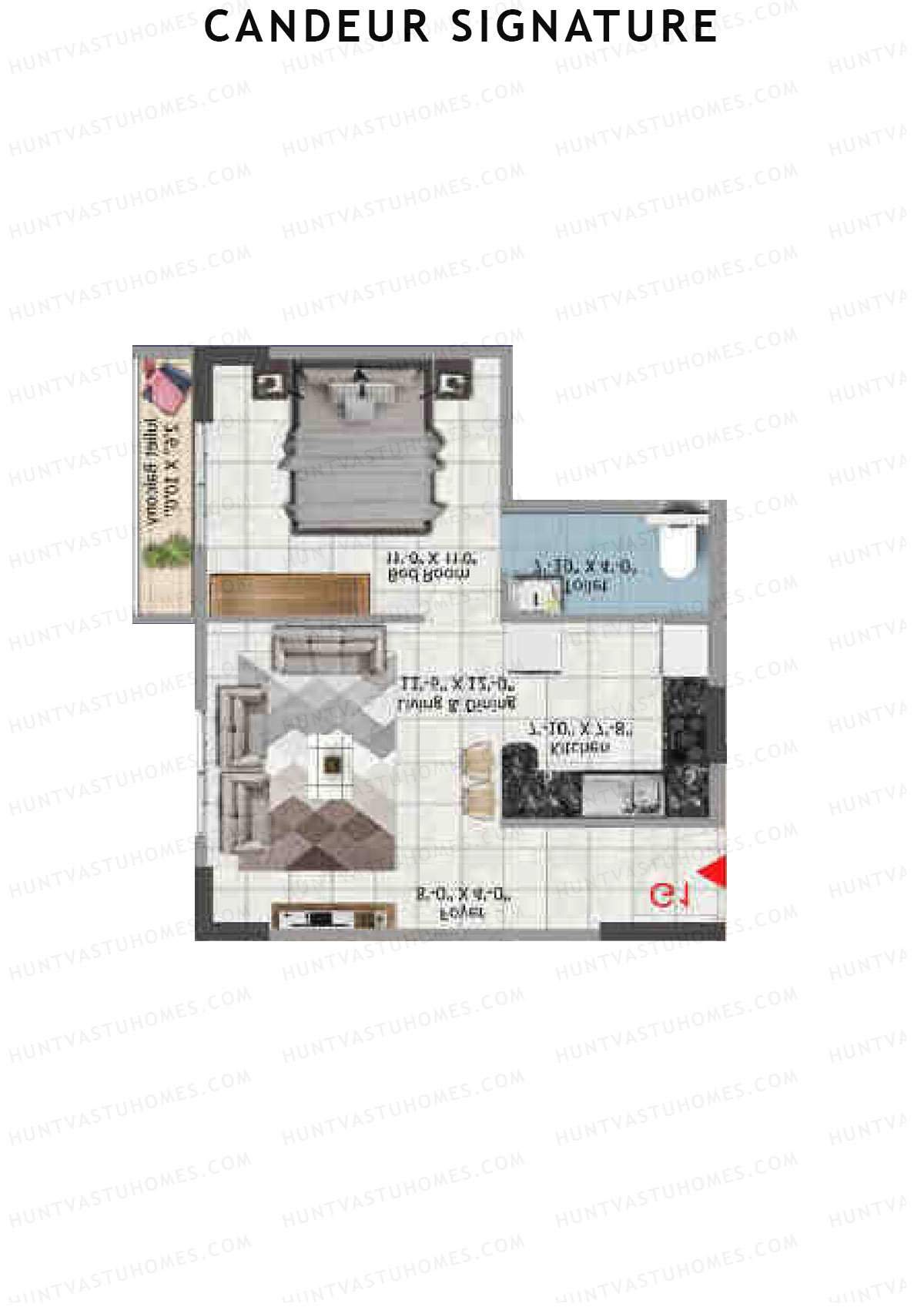Candeur Signature Zircon G Unit 5 Floor Plan