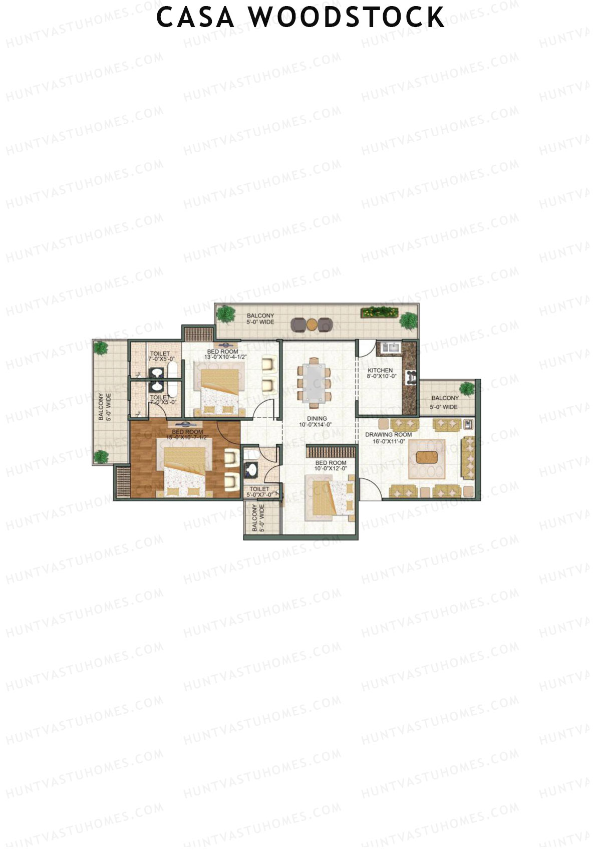 Casa Woodstock Tower A Unit 1 (Type 3) Floor Plan