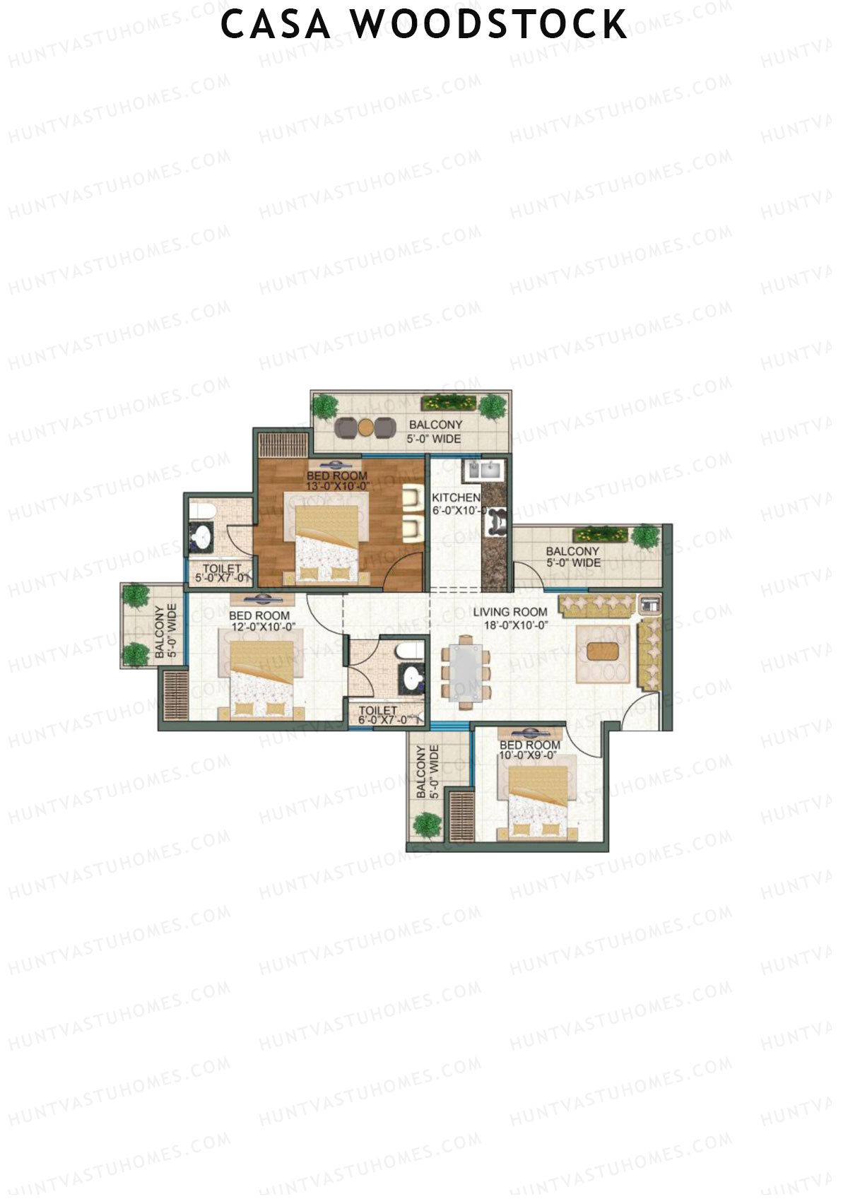 Casa Woodstock Tower A Unit 5 (Type 2) Floor Plan