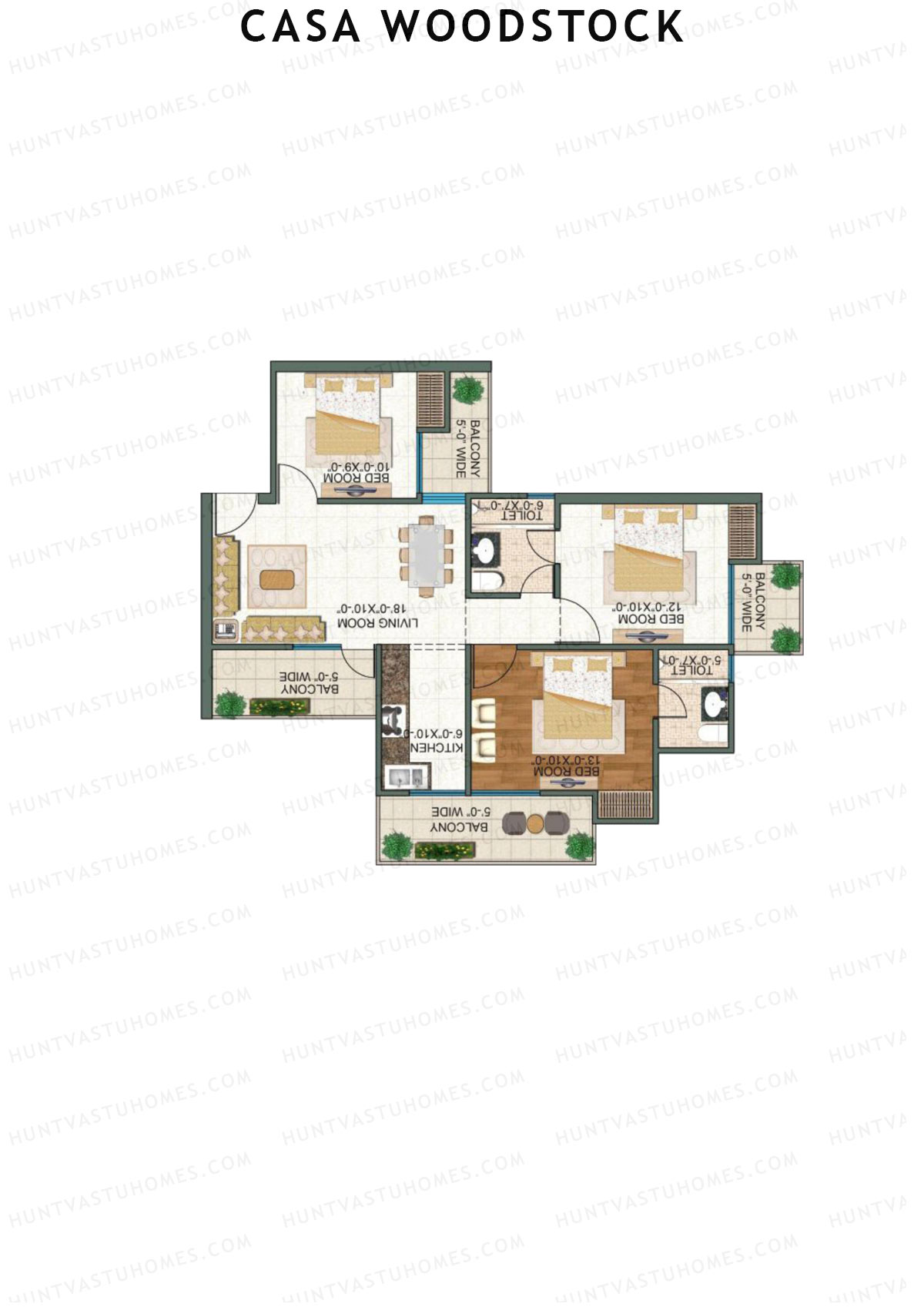 Casa Woodstock Tower C Unit 1 (Type 2) Floor Plan