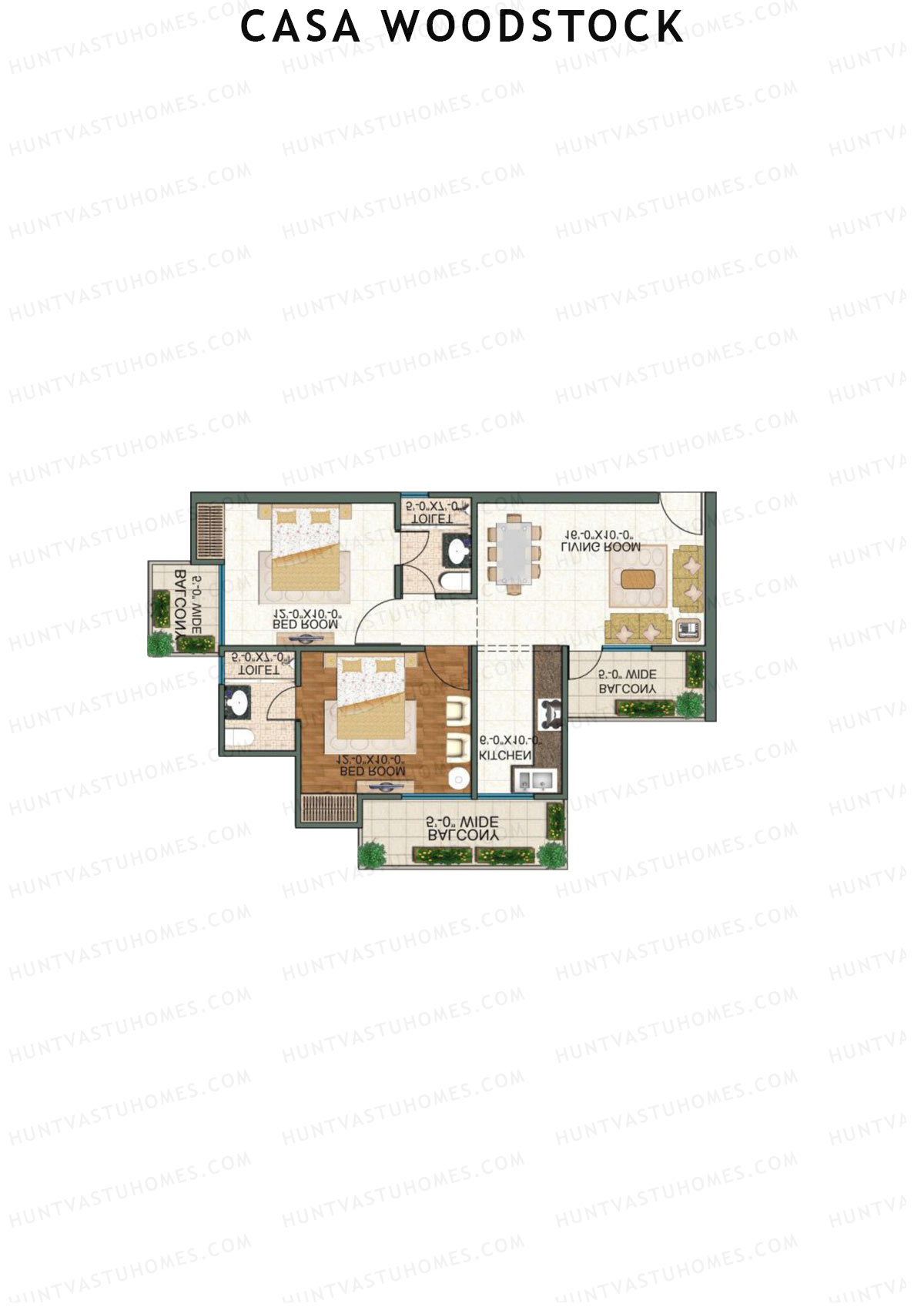 Casa Woodstock Tower C Unit 2 (Type 2) Floor Plan