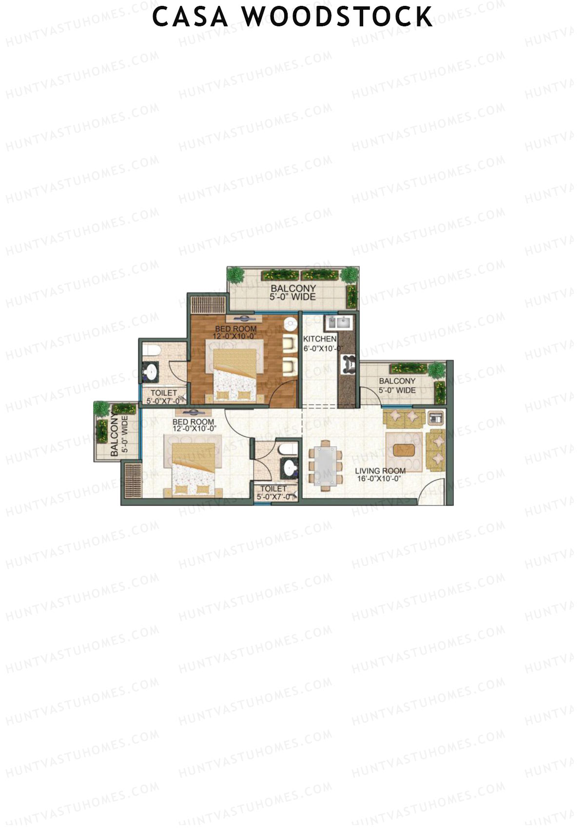Casa Woodstock Tower C Unit 3 (Type 2) Floor Plan