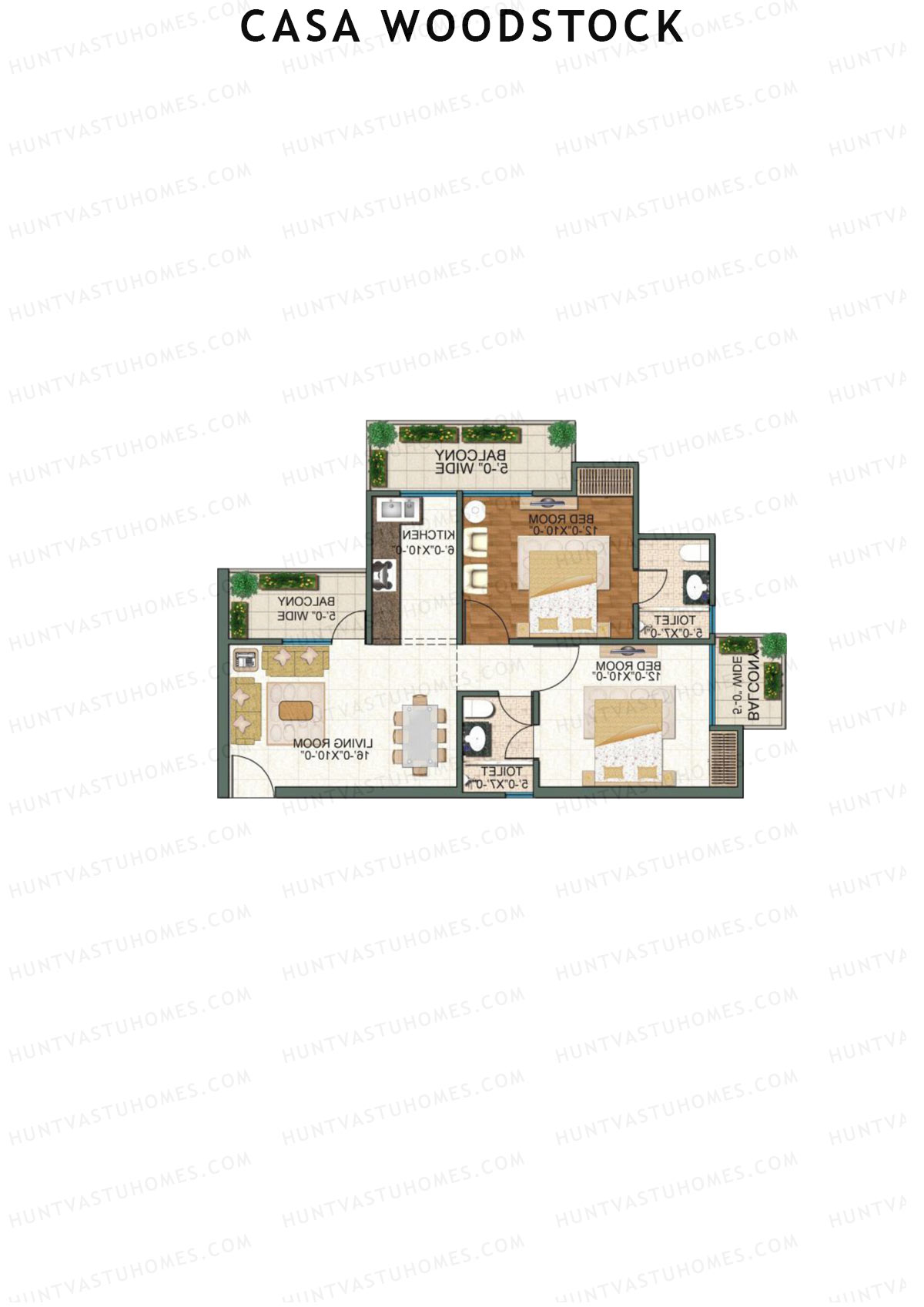 Casa Woodstock Tower C Unit 4 (Type 2) Floor Plan