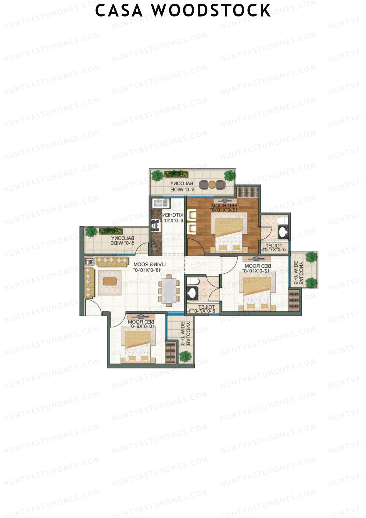Casa Woodstock Tower D Unit 3 (Type 2) Floor Plan