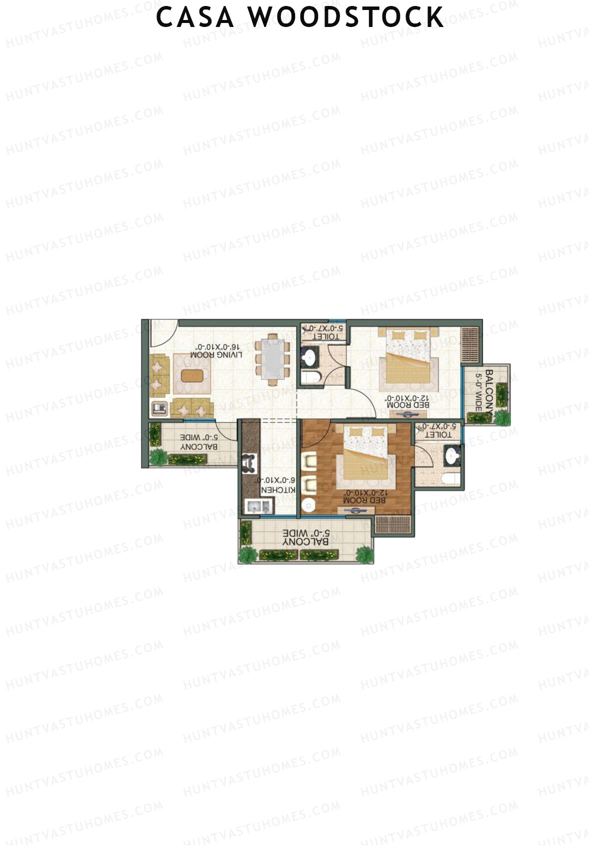 Casa Woodstock Tower D Unit 5 (Type 2) Floor Plan