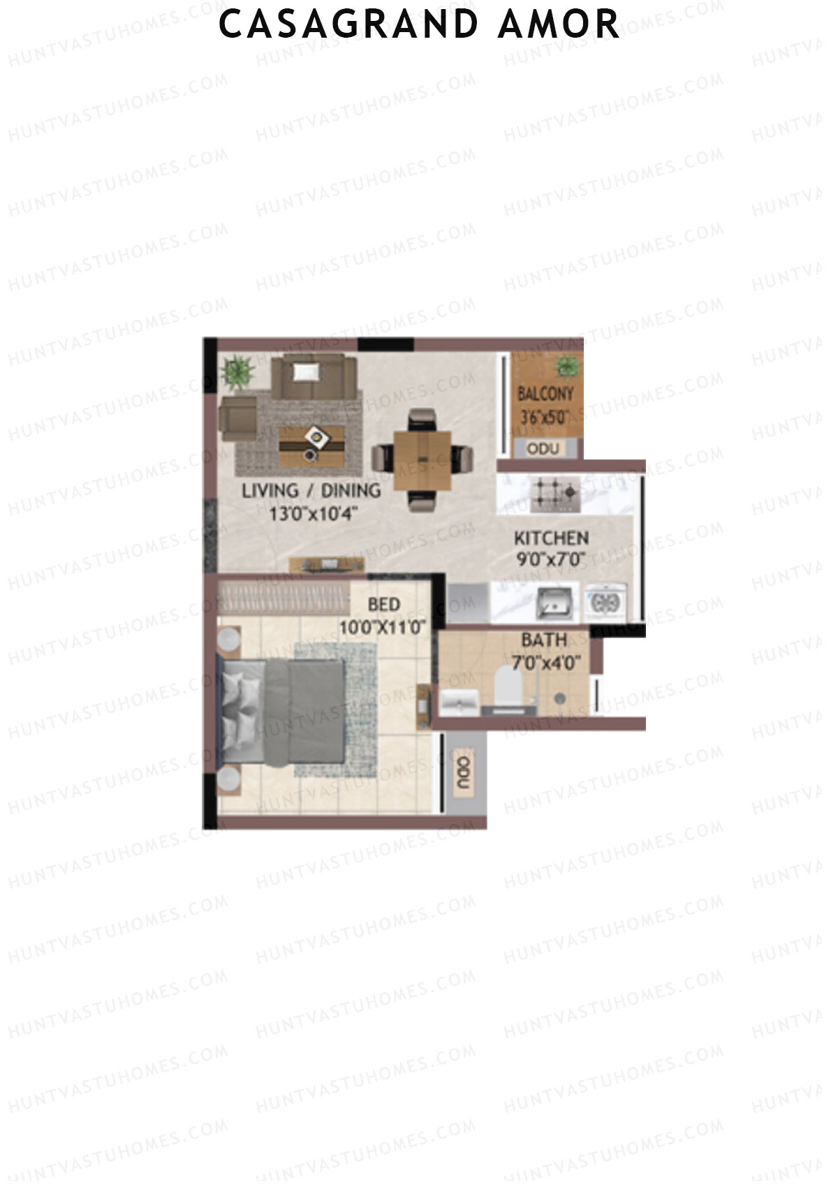 Casagrand Amor Block A Unit 1 Floor Plan