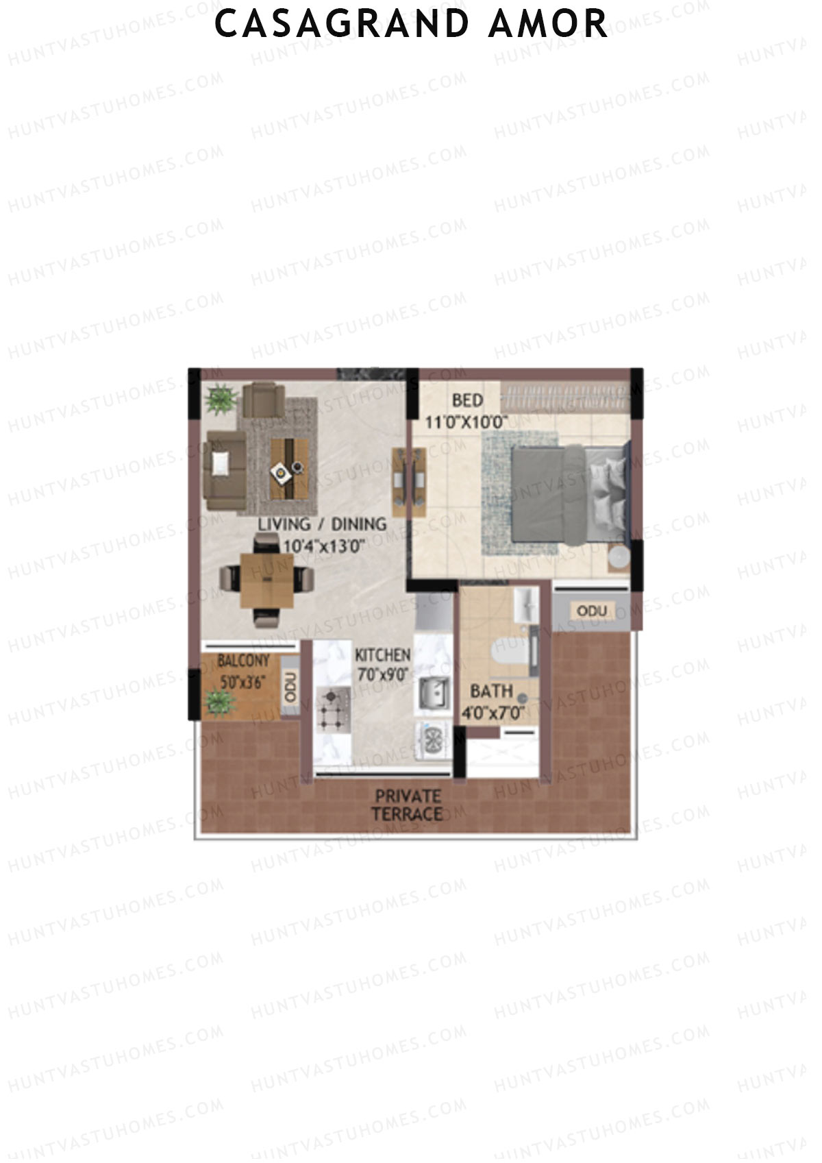 Casagrand Amor Block C Unit 5 Floor Plan