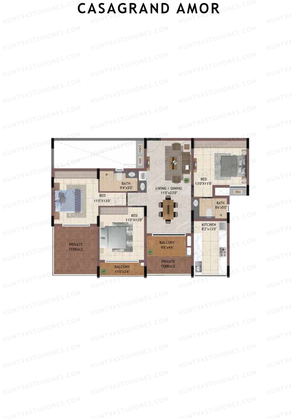 Casagrand Amor Block D Unit 6 Floor Plan