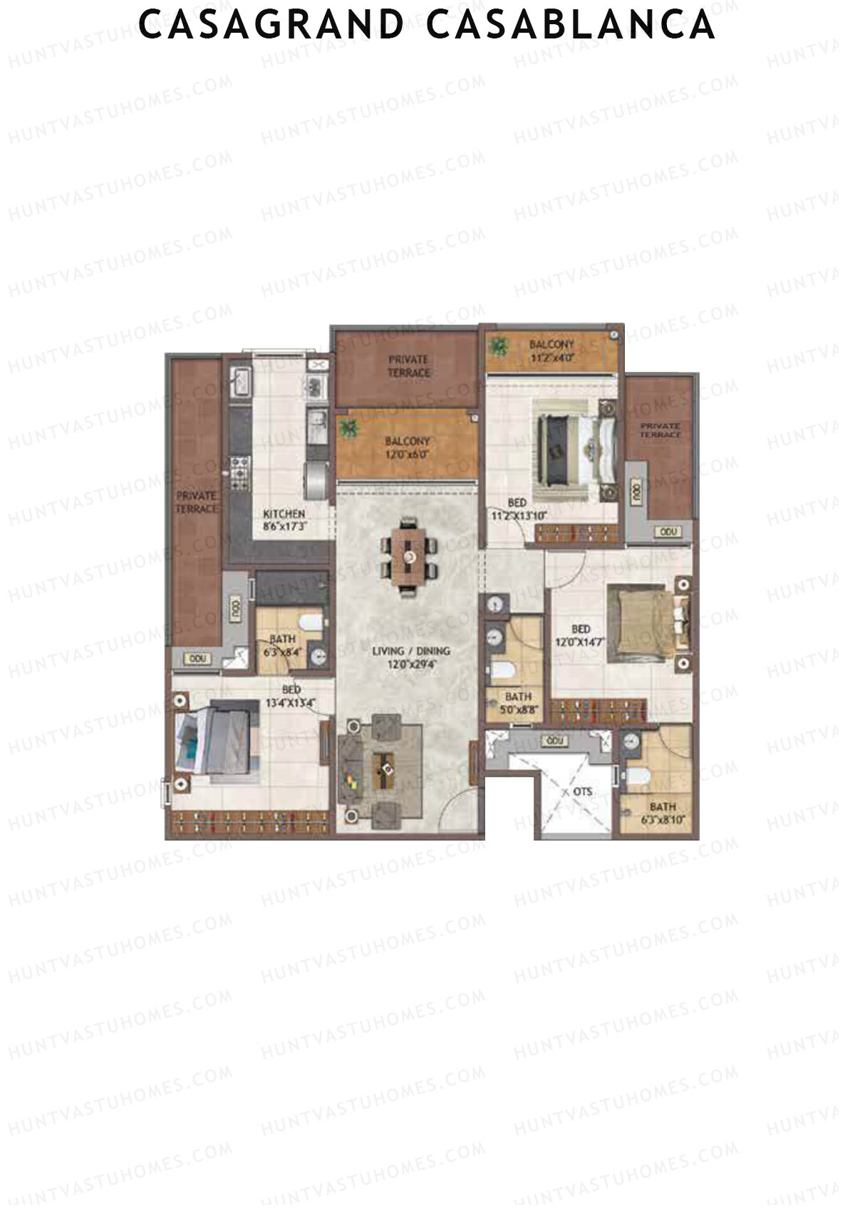 Casagrand Casablanca Tower 1 Unit 11 Floor Plan