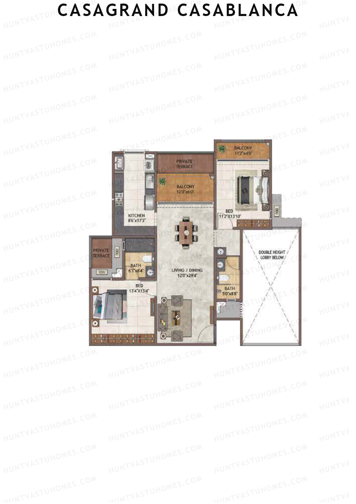 Casagrand Casablanca Tower 1 Unit 5 Floor Plan