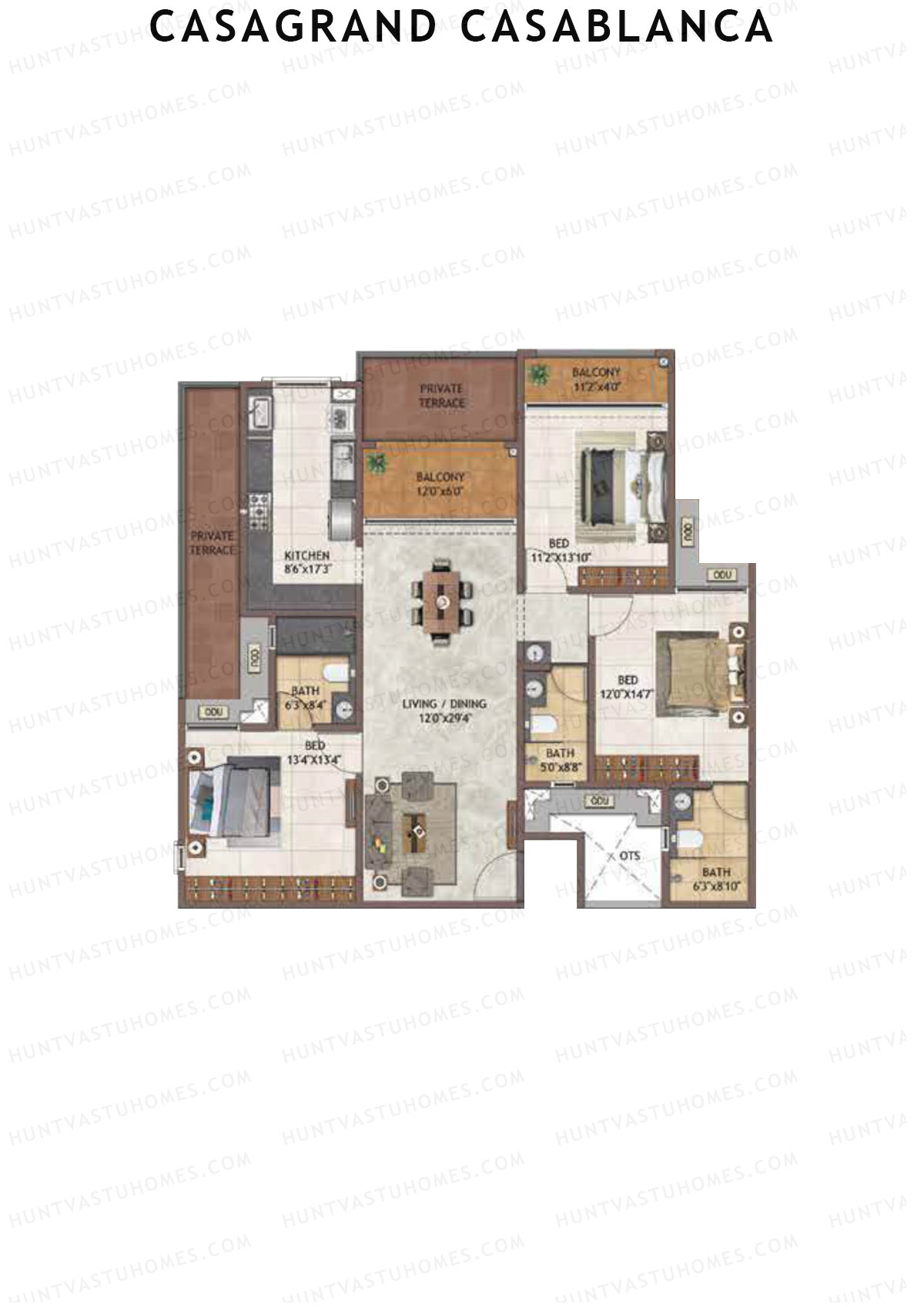 Casagrand Casablanca Tower 2 Unit 11 Floor Plan