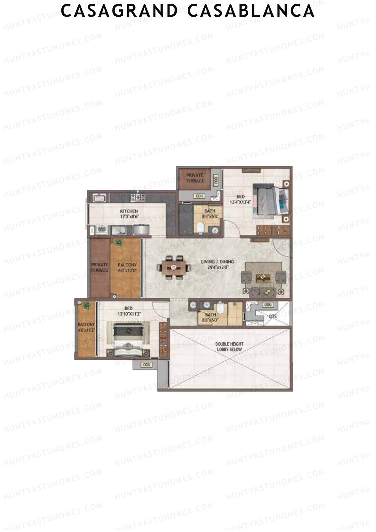 Casagrand Casablanca Tower 4 Unit 5 Floor Plan