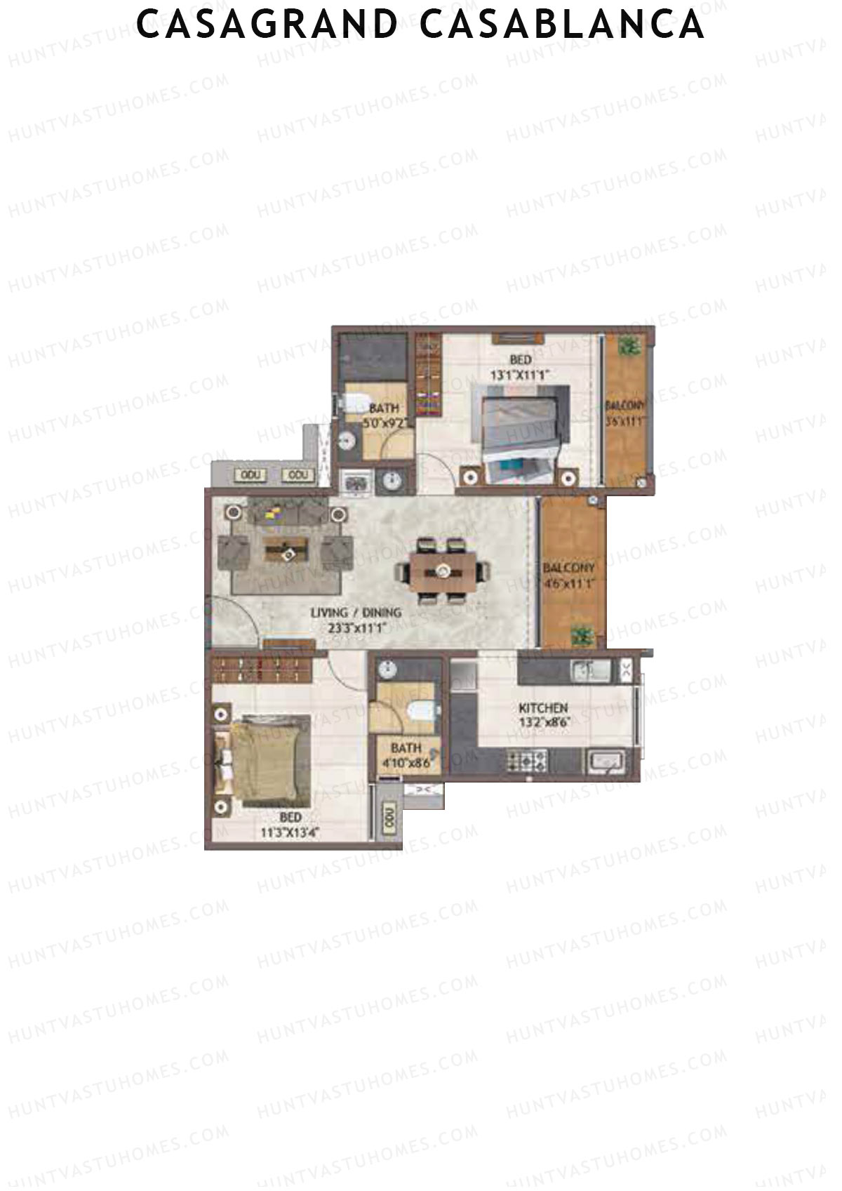 Casagrand Casablanca Tower 4 Unit 8 Floor Plan