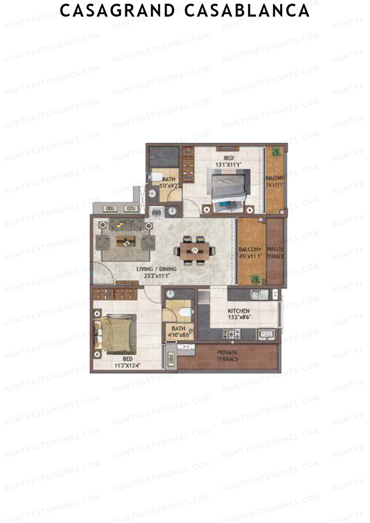 Casagrand Casablanca Tower 4 Unit 8 Floor Plan