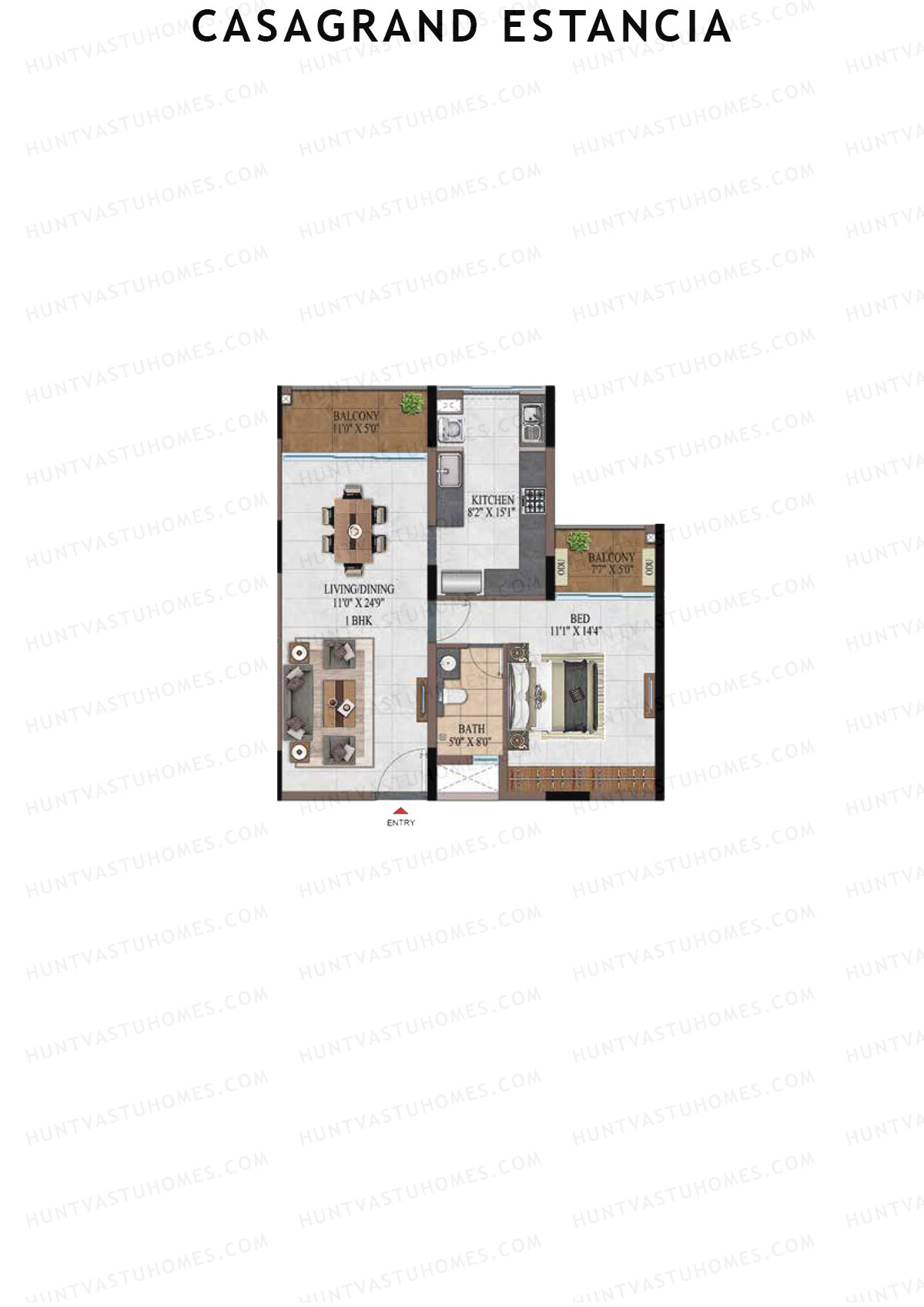 Casagrand Estancia Tower 1 Unit A7 Floor Plan