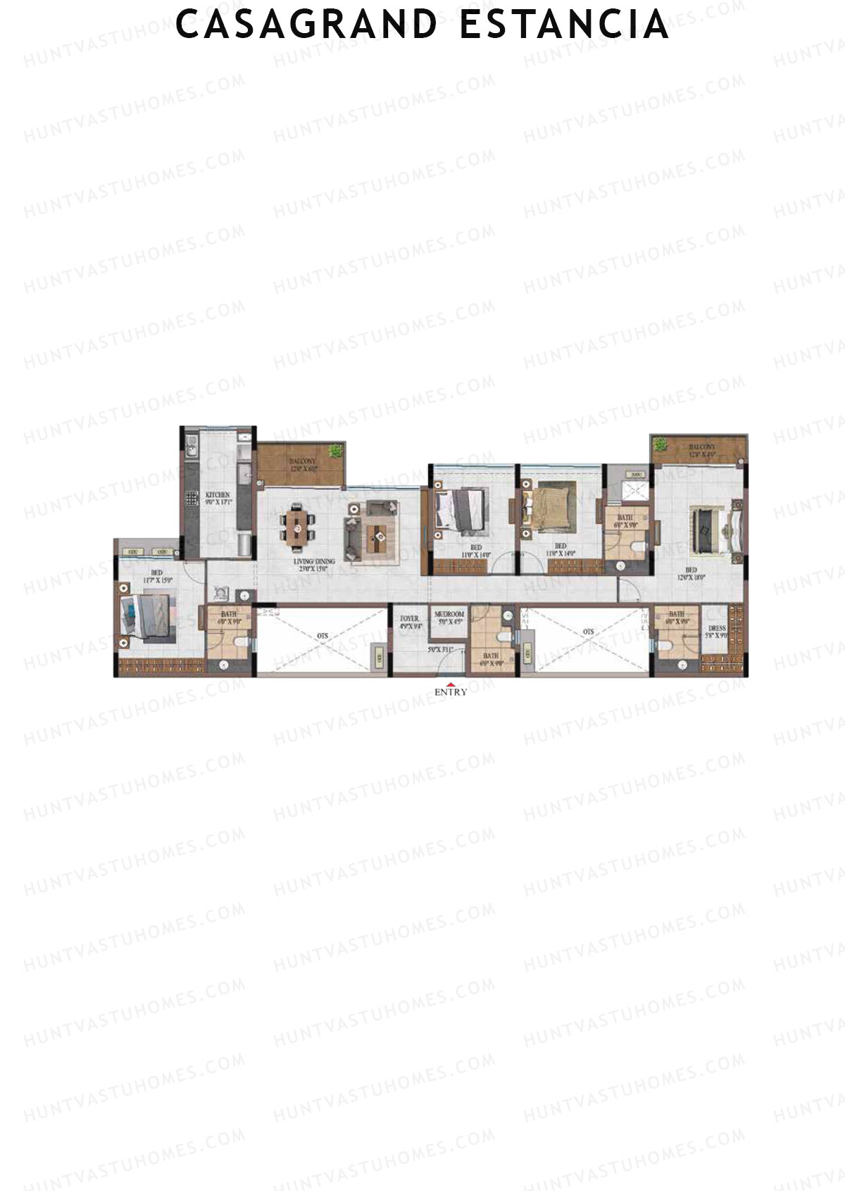 Casagrand Estancia Tower 3 Unit C7 Floor Plan