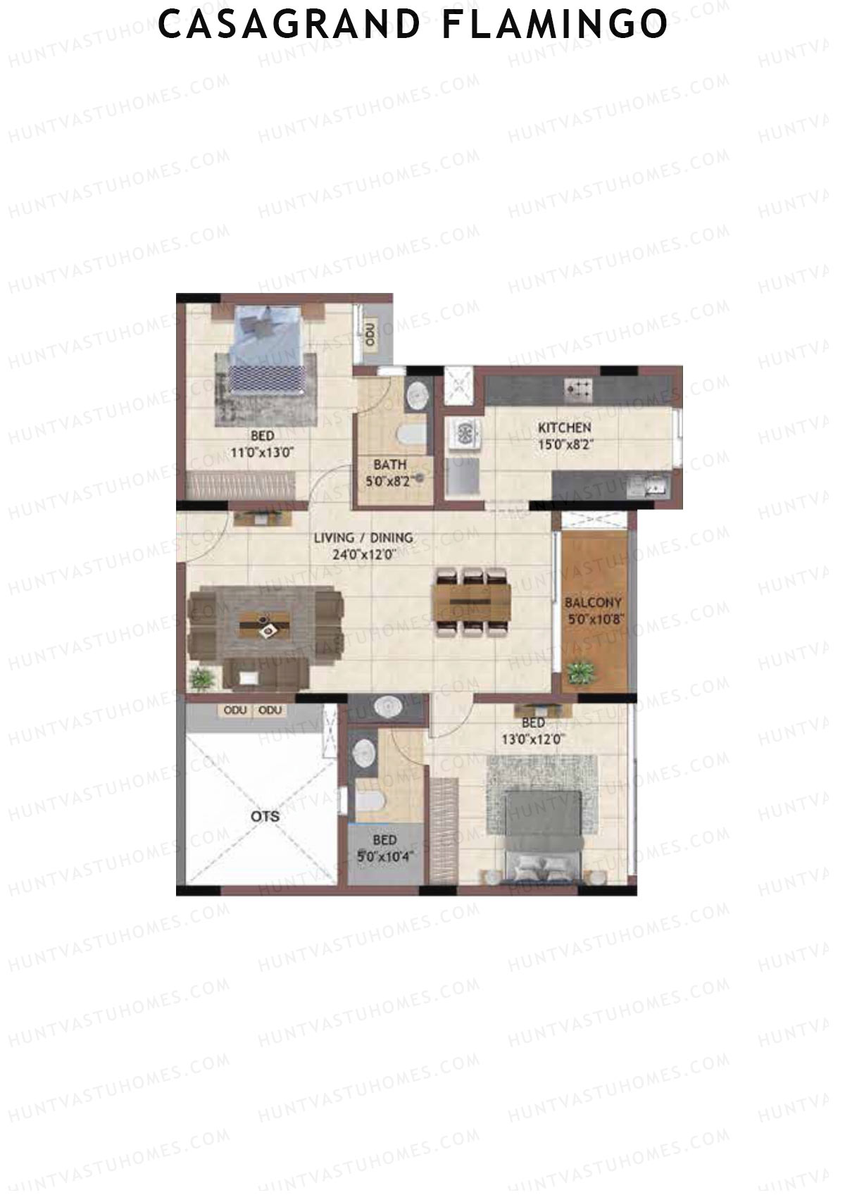 Casagrand Flamingo Tower A Unit 6 Floor Plan