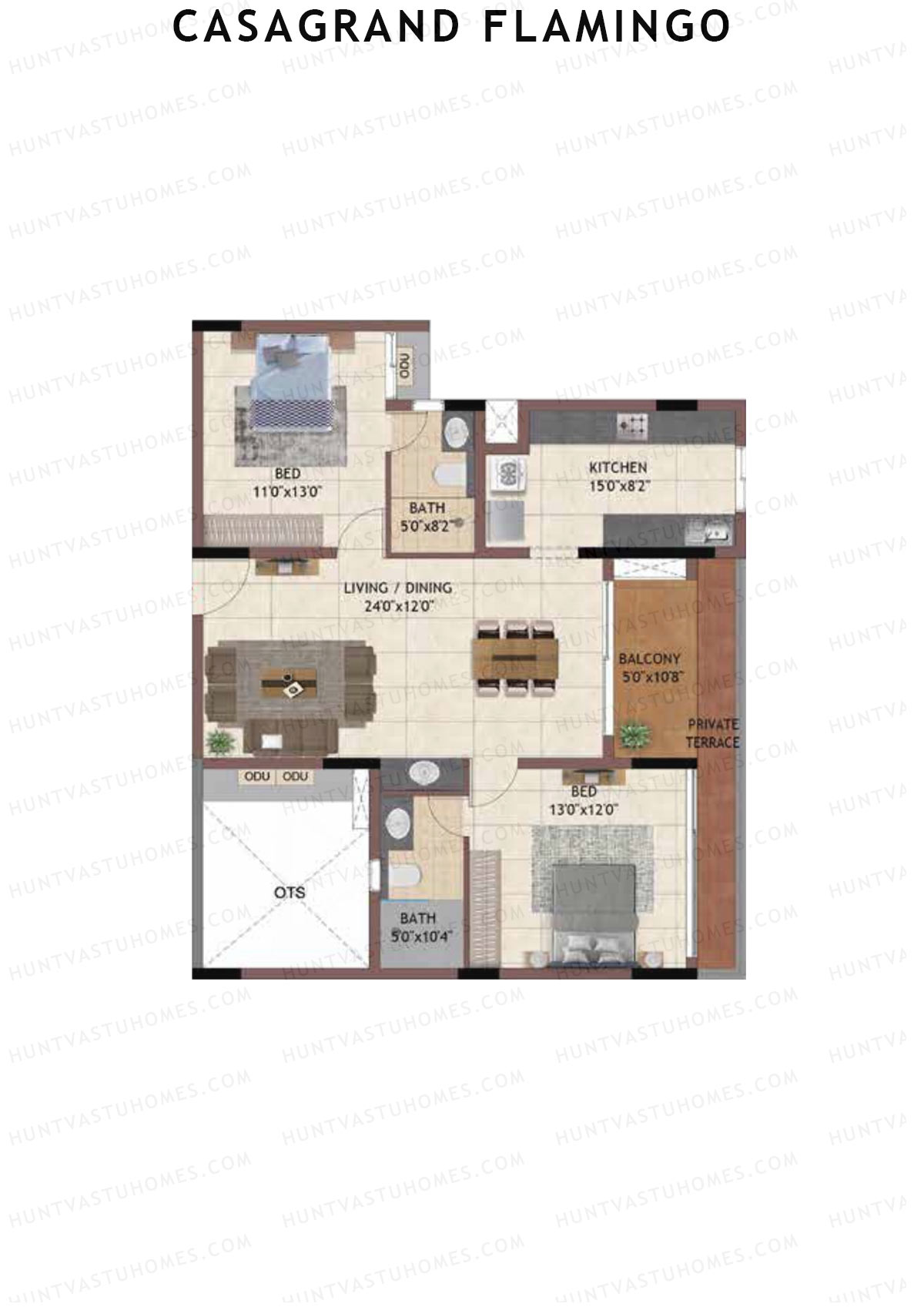 Casagrand Flamingo Tower A Unit 7 Floor Plan