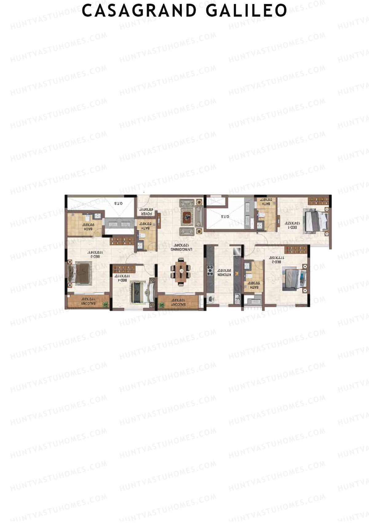 Casagrand Galileo Tower A Unit 5 Floor Plan