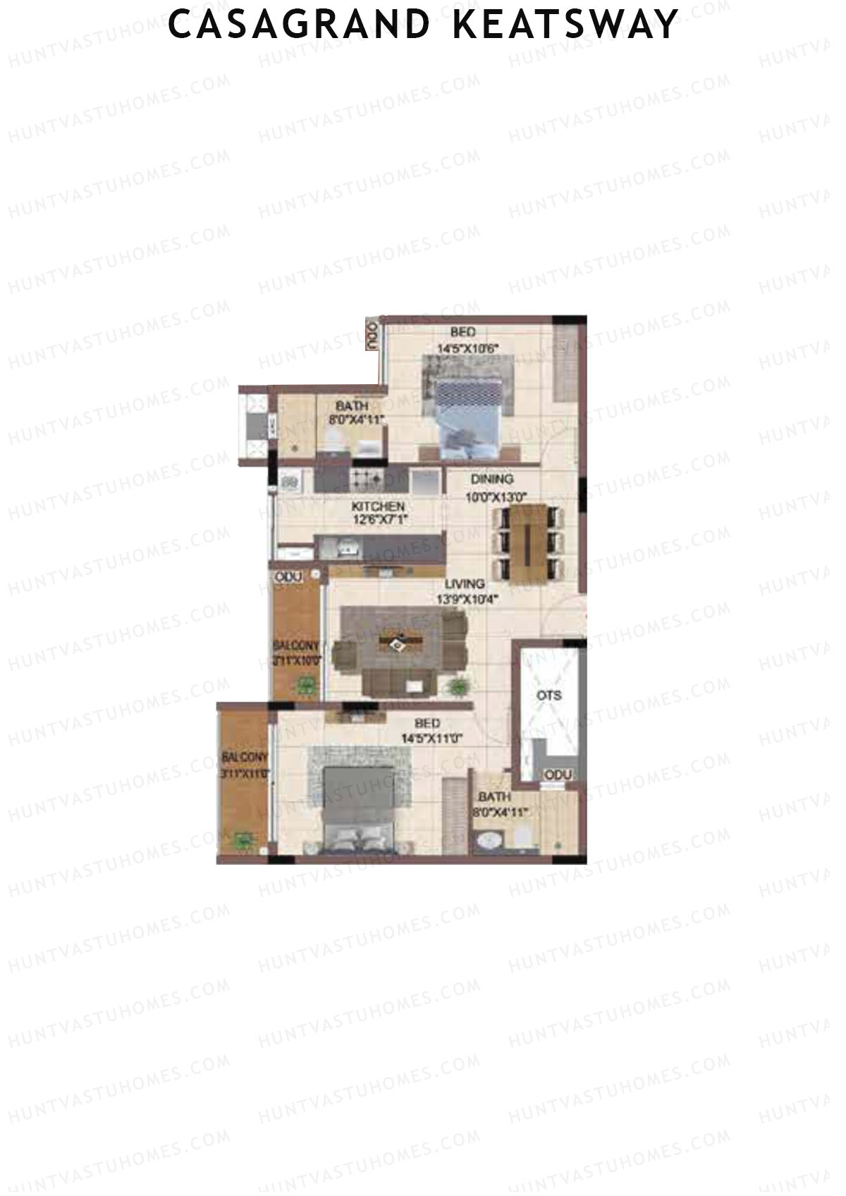 Casagrand Keatsway Block A Unit 11 Floor Plan