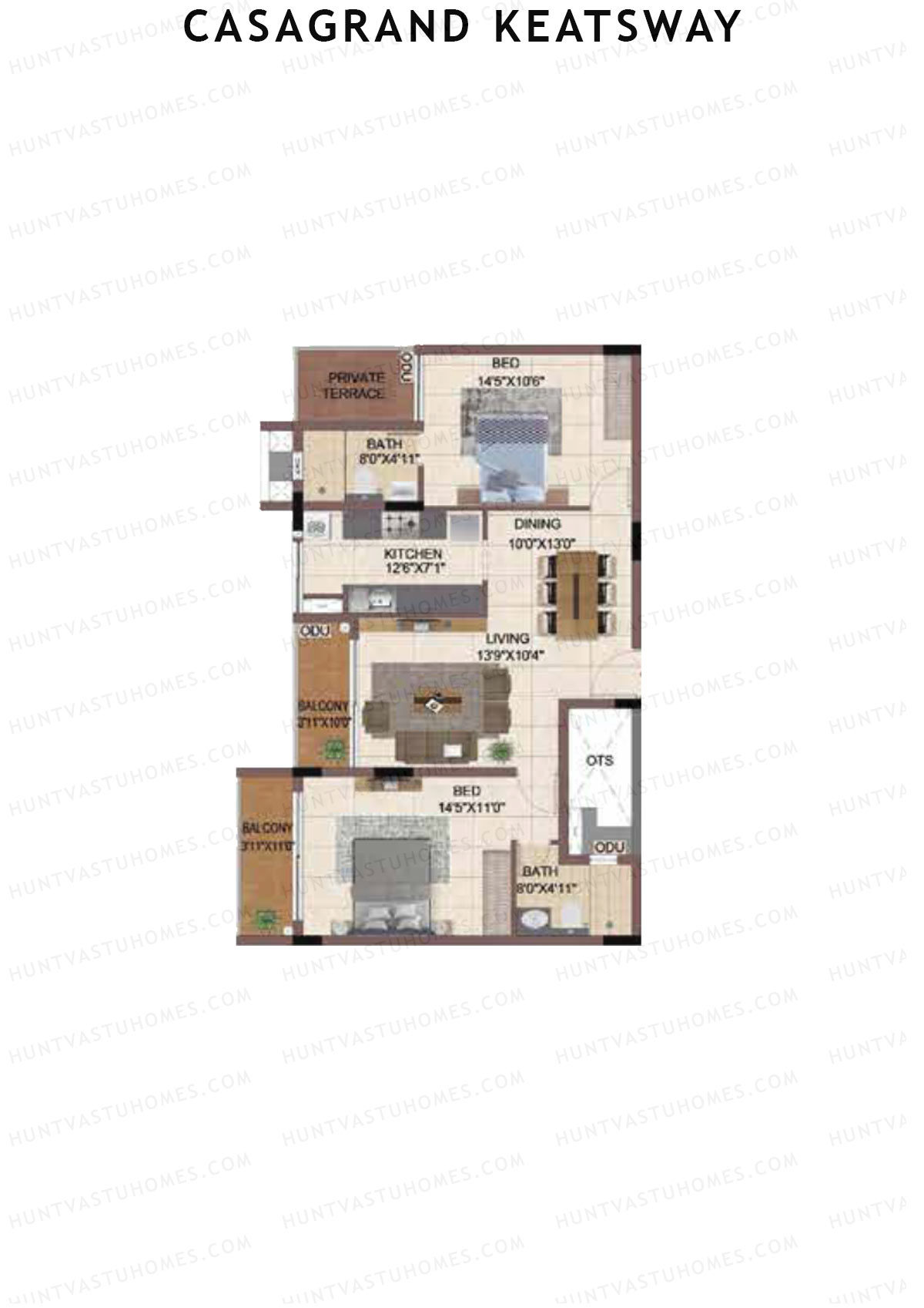 Casagrand Keatsway Block A Unit 11 Floor Plan