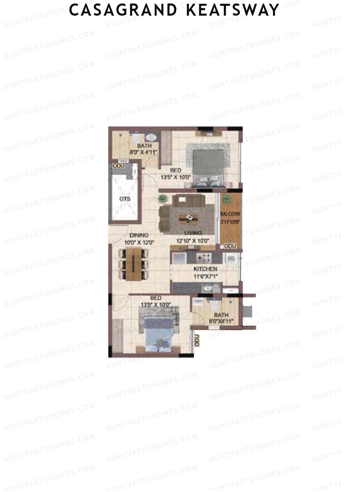 Casagrand Keatsway Block A Unit 13 Floor Plan