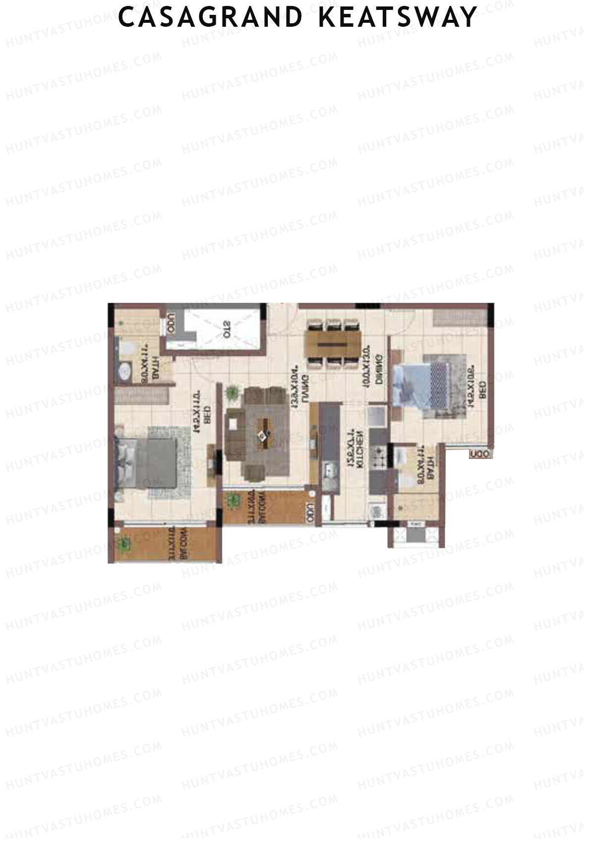 Casagrand Keatsway Block A Unit 15 Floor Plan