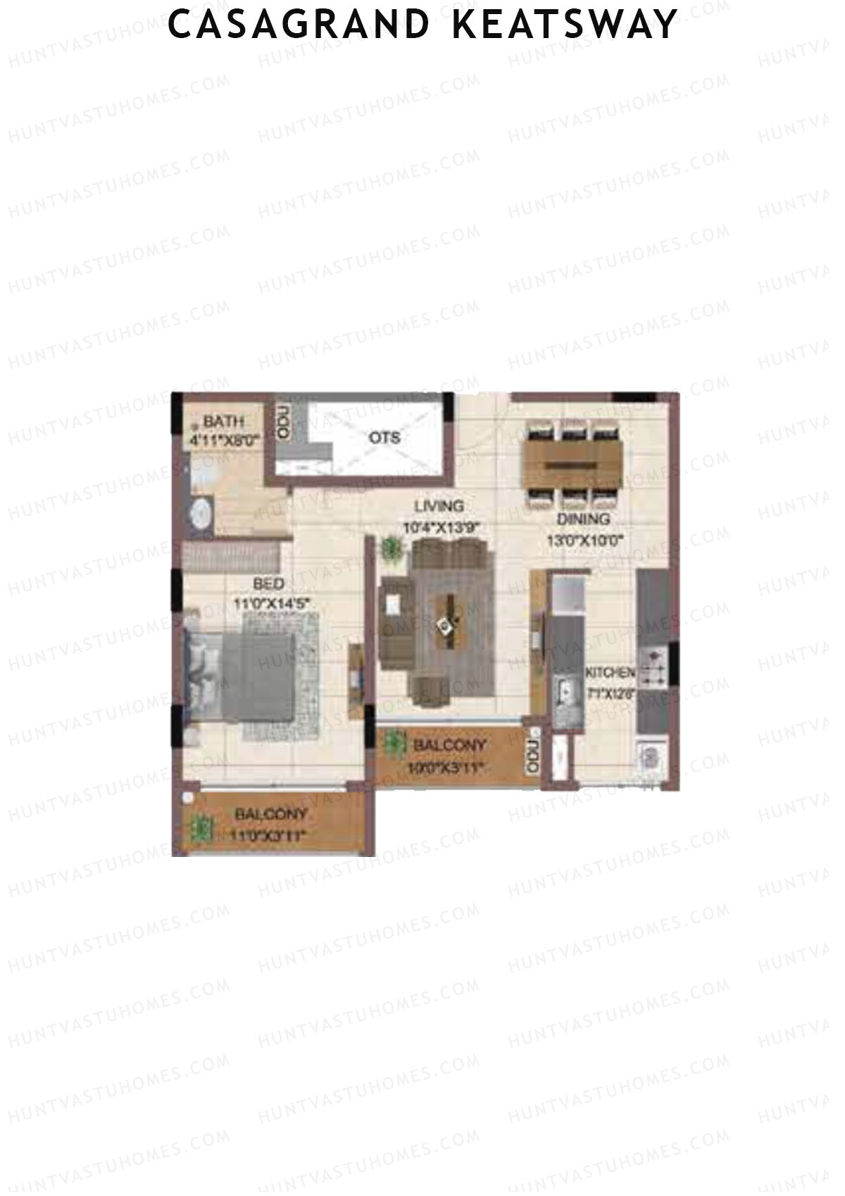 Casagrand Keatsway Block A Unit 15 Floor Plan